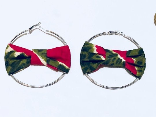 Large Afrocentric Inspired Hoops, Afrocentric