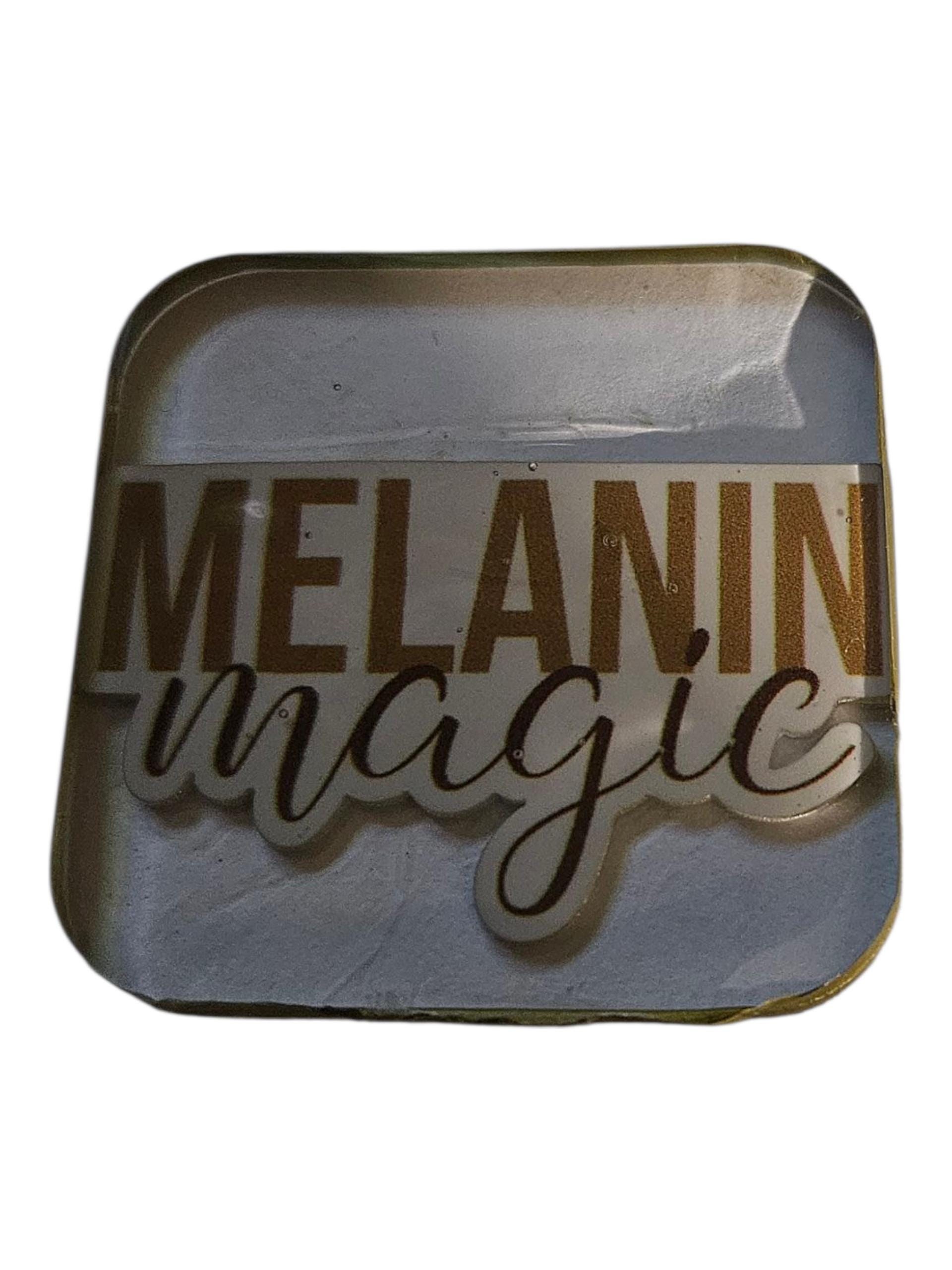 MELANIN Magic Afrocentric Resin Lapel Pin view 4