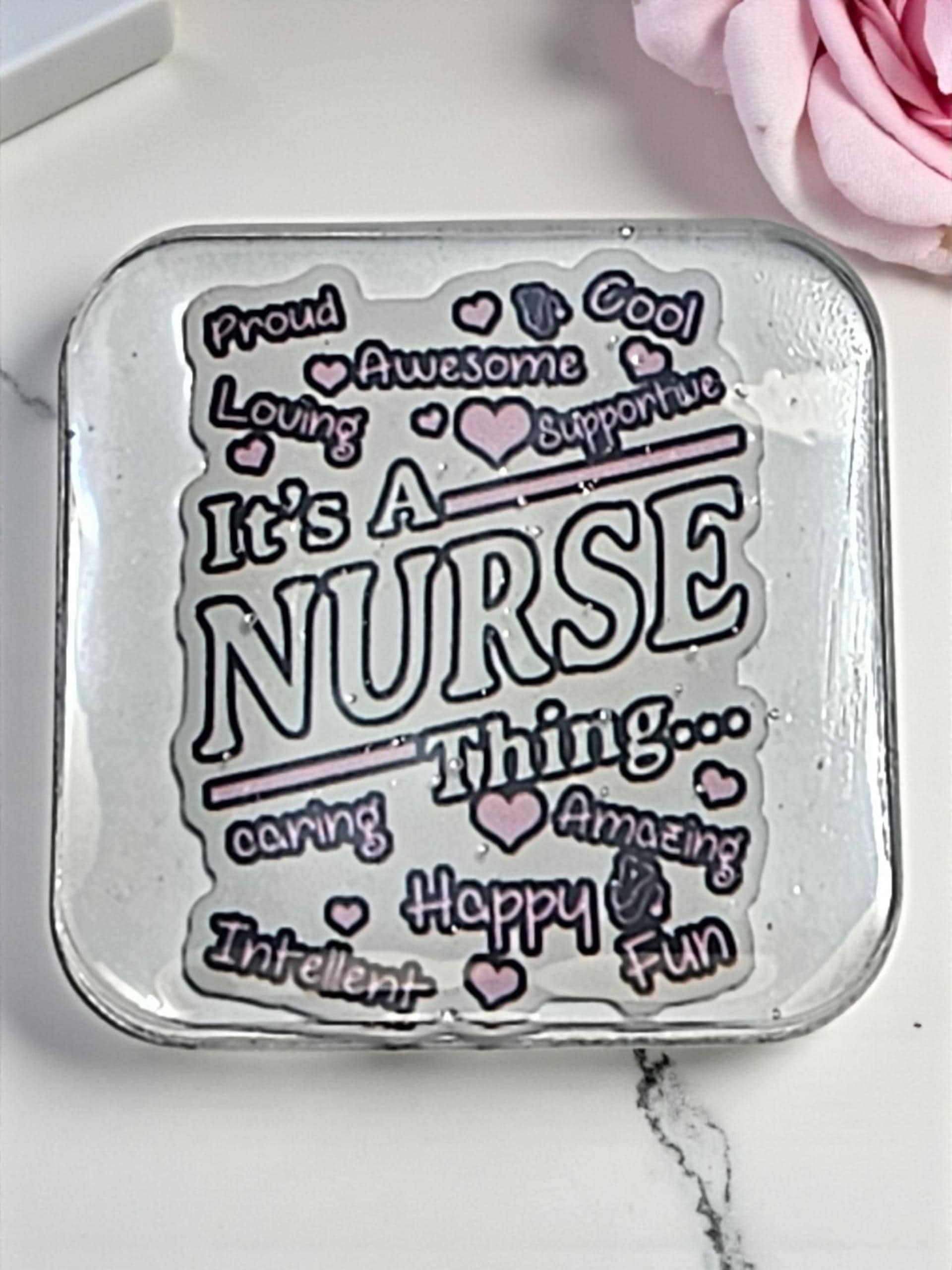 NURSE Afrocentric Resin Lapel Pin view 2
