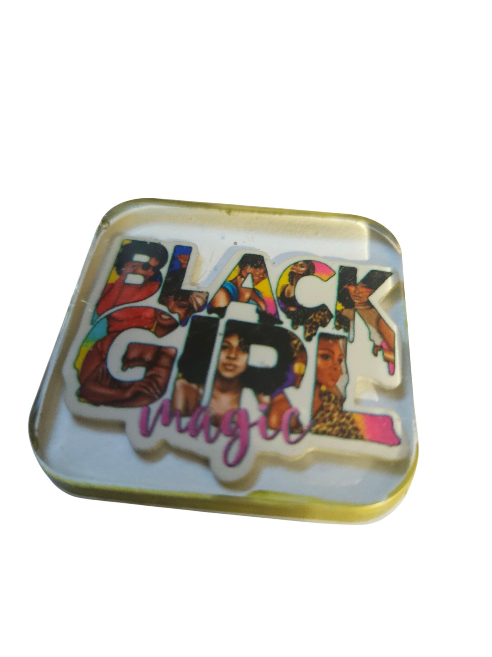 BLACK GIRL Magic Afrocentric Resin Lapel Pin