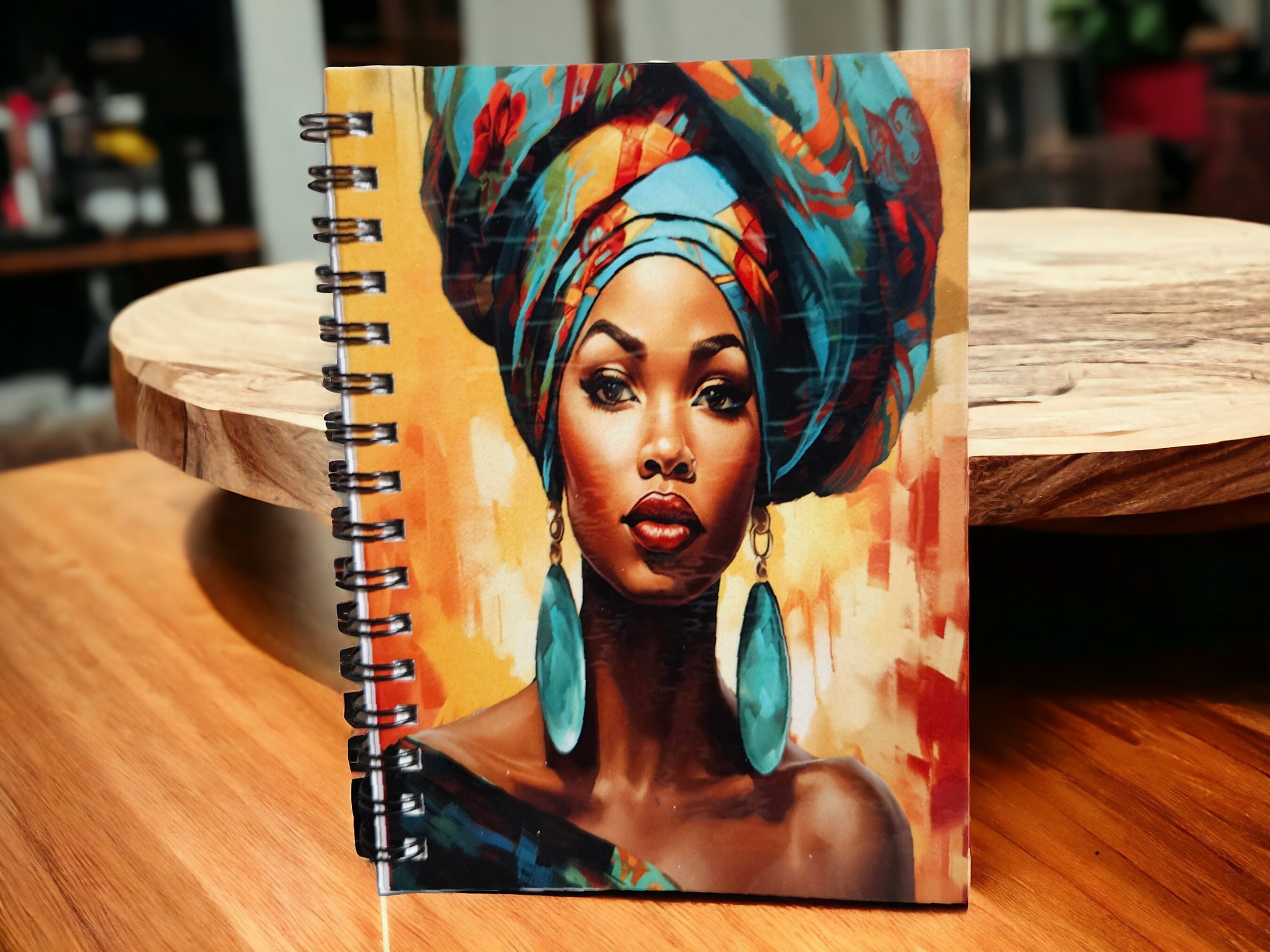 Afrocentric Handmade A6 Pocket Notebook,Black Girl Magic view 2