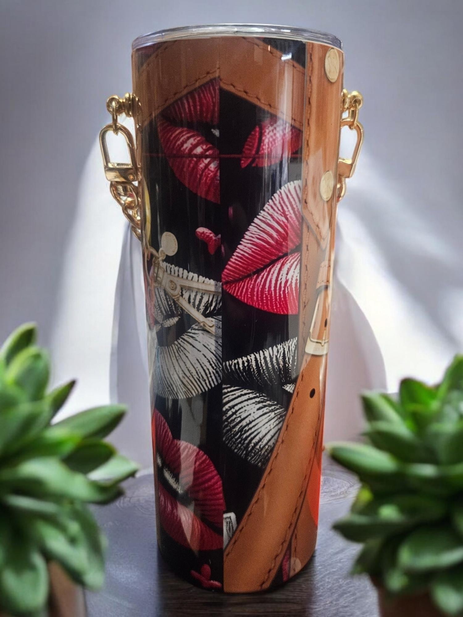 Melanin 20oz Insulated Tumbler, Black Girl Magic Coffee Travel Mug, Afrocentric Custom Skinny Tumbler, Birthday Gift for Her view 3