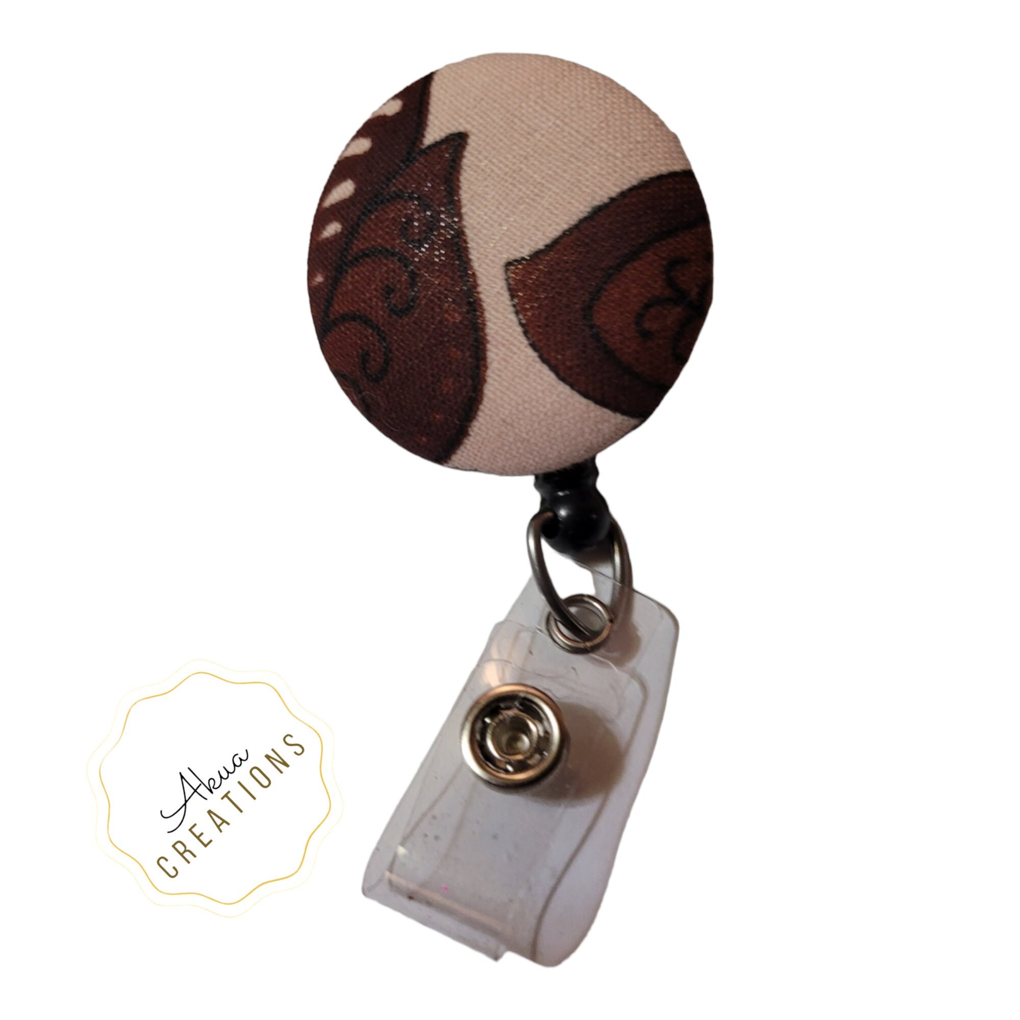 Afrocentric Fabric Badge Reels,Melanin,Badge,Afro woman,RBG