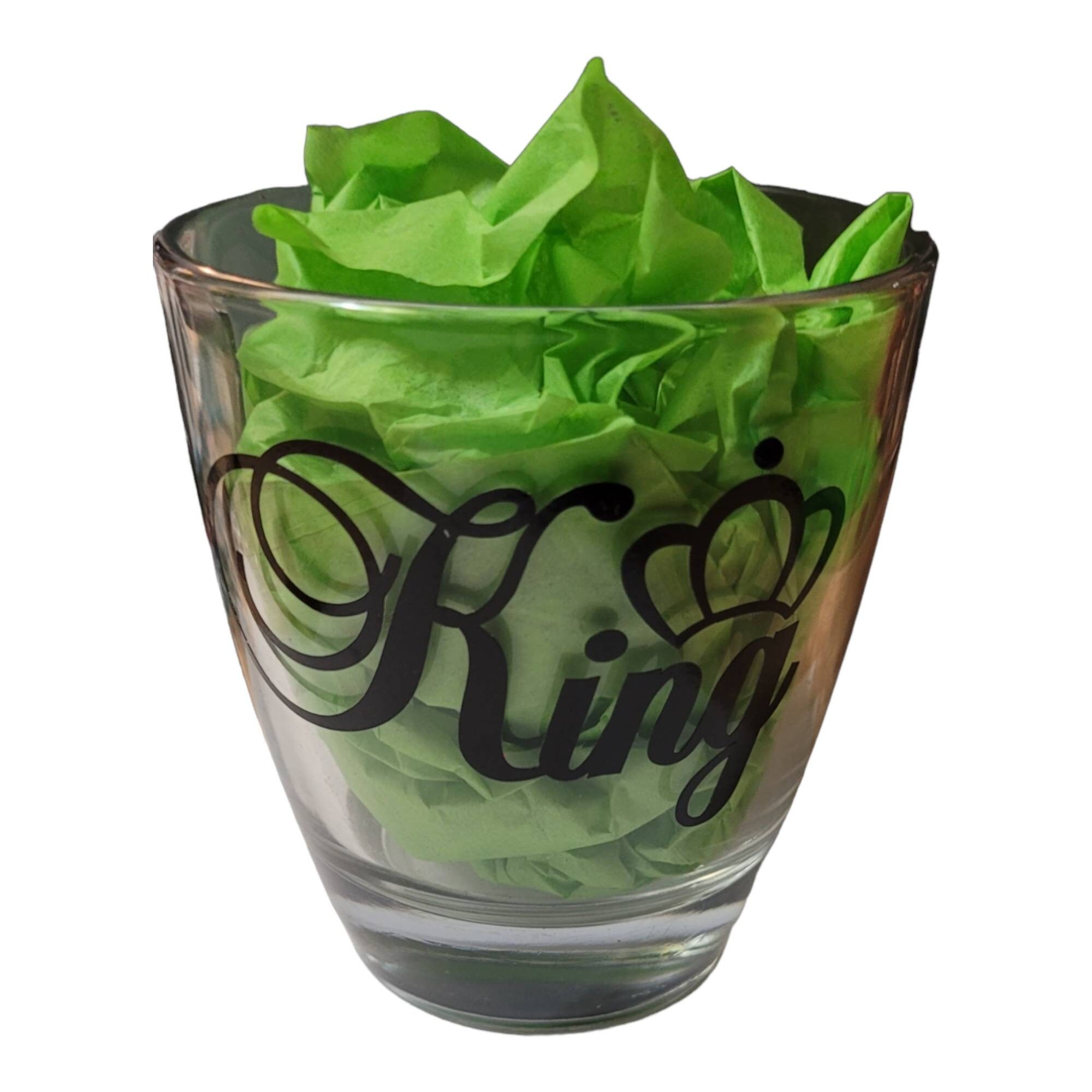King whiskey glass ,Black men gifts,Black Men shot glasses, Black Men glasses, Gift set view 2