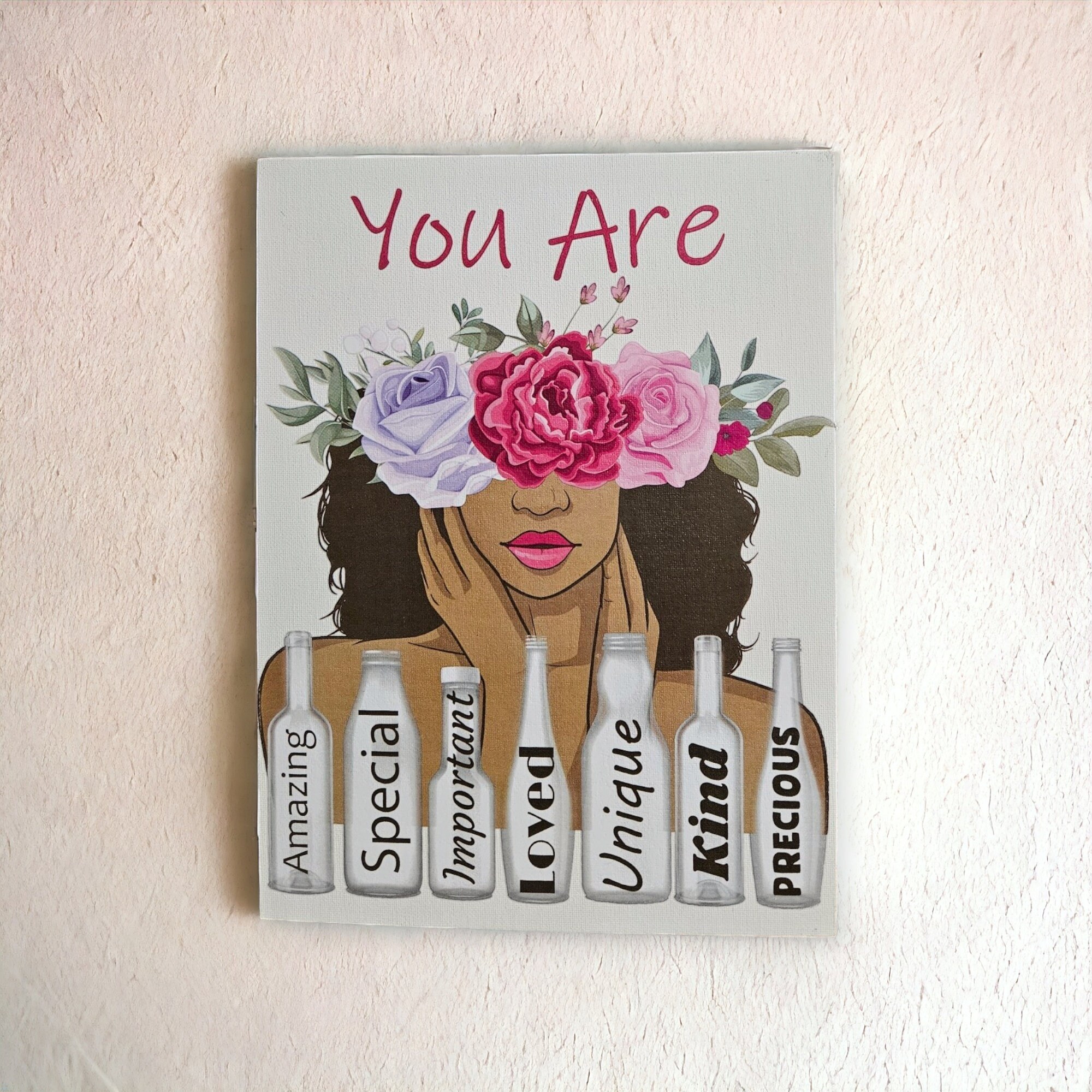 Afrocentric canvas Art,Proud to be me A celebration of identity and love