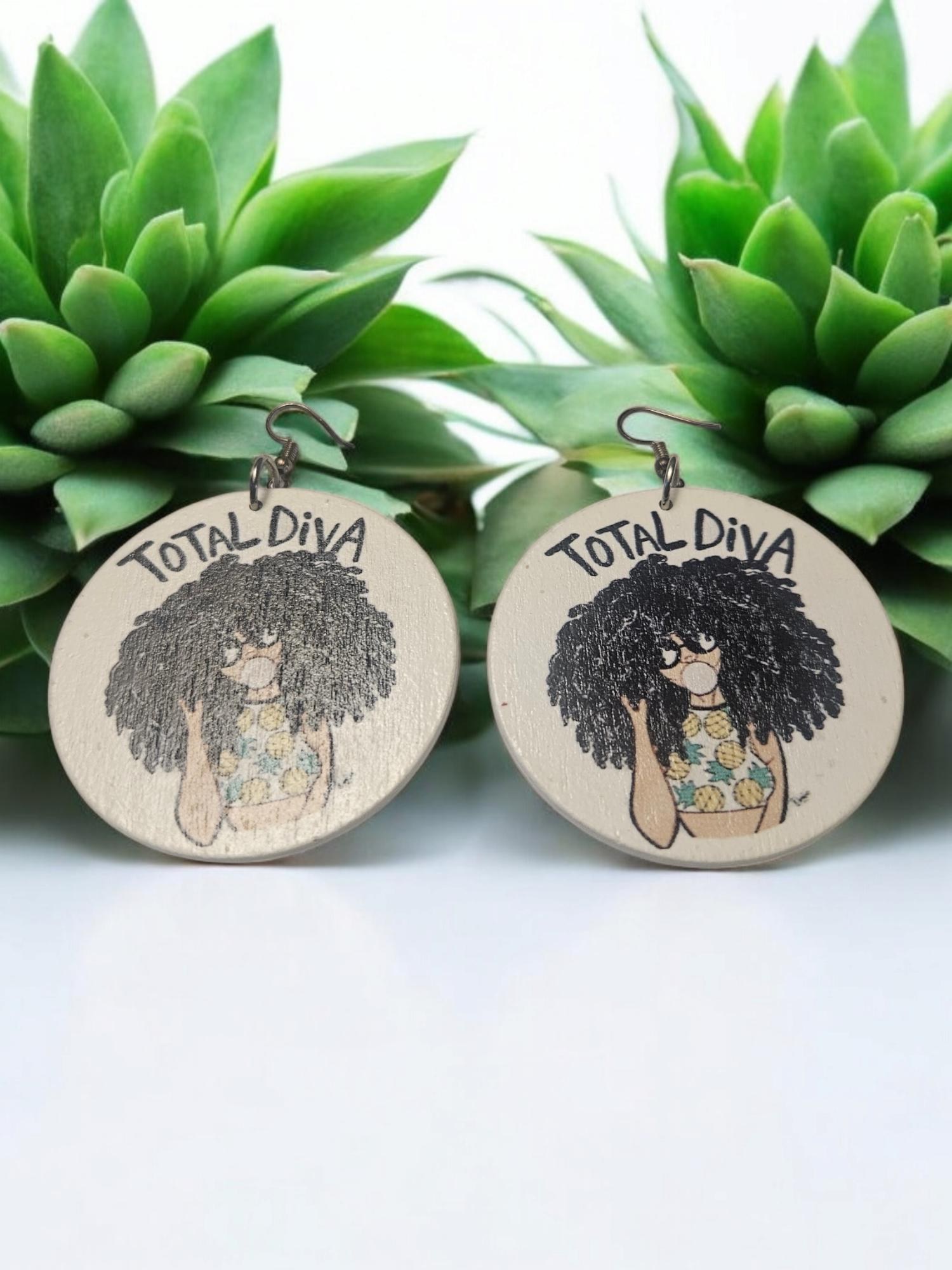 Afrocentric earrings , Afrocentric Jewelry, African Earrings view 3