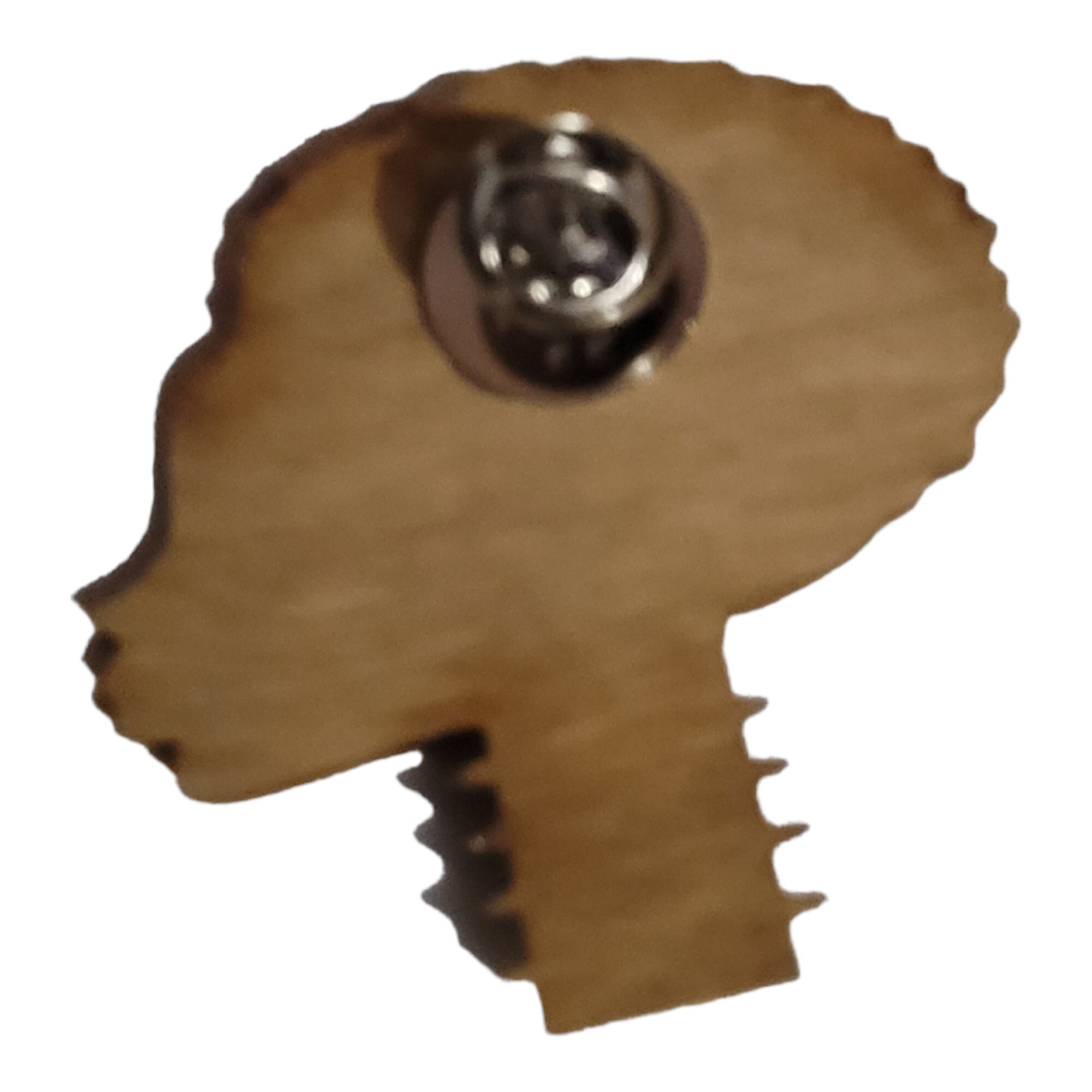 Afrocentric Wood Lapel Pin view 3