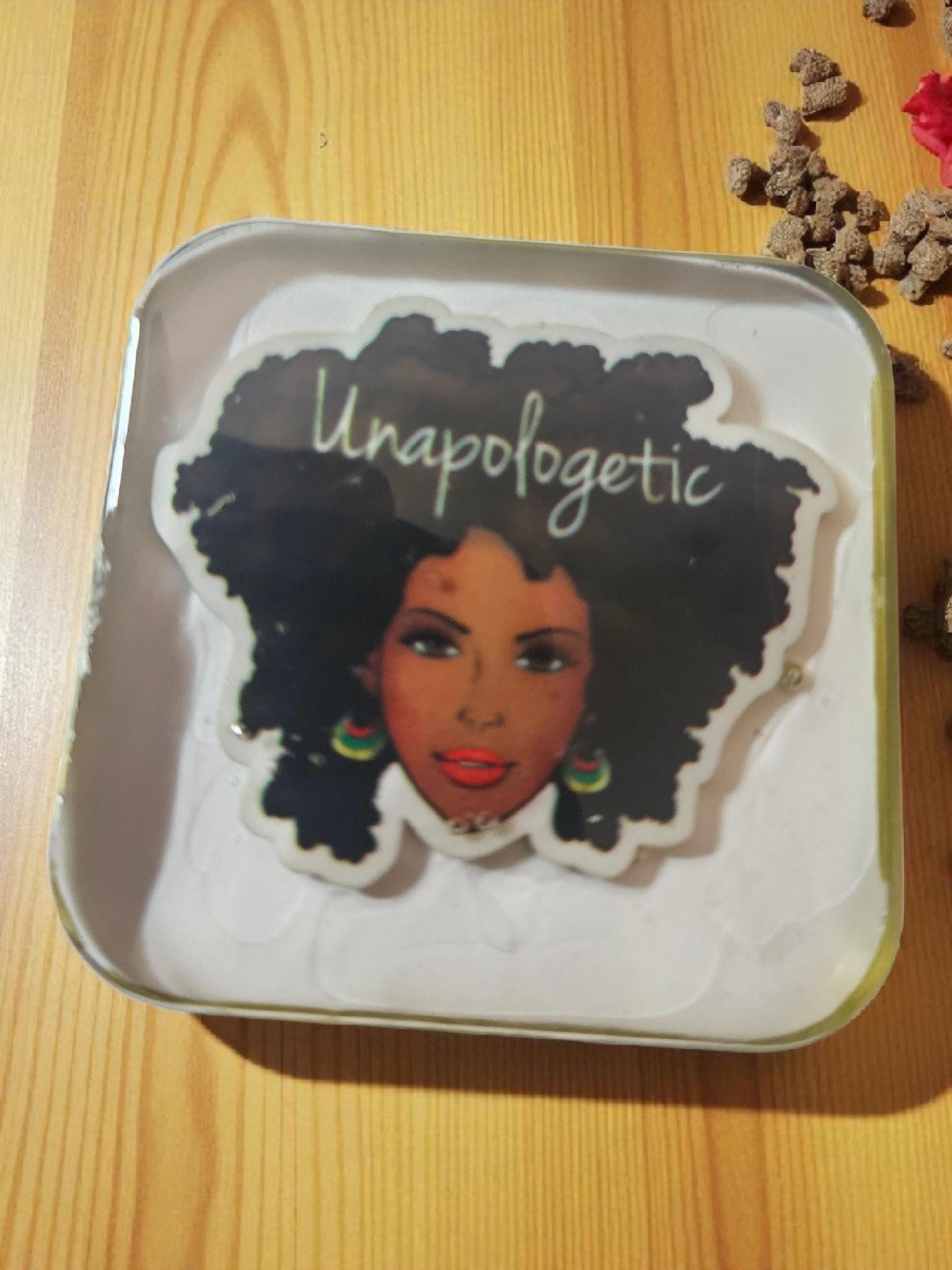 Unapologetic Woman Afrocentric Resin Lapel Pin