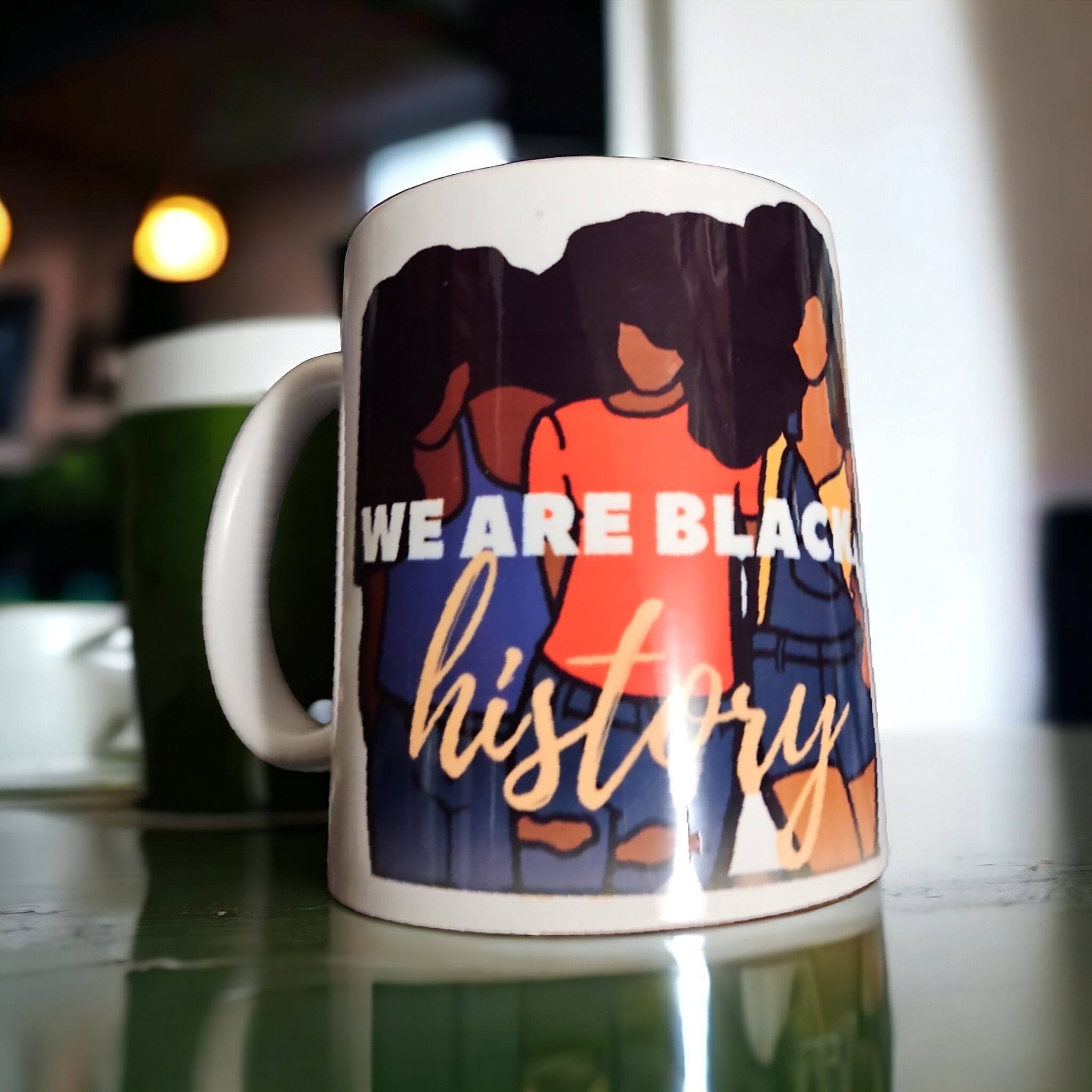We are Black History Afrocentric Coffee Mug, Afro American Coffee Mug,Black Woman Boss