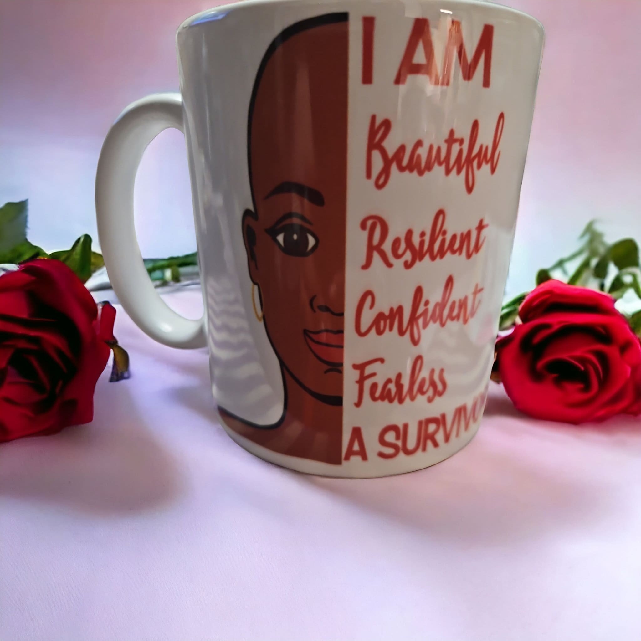 I AM Afrocentric Coffee Mug, Afro American Coffee Mug,Black Woman Boss