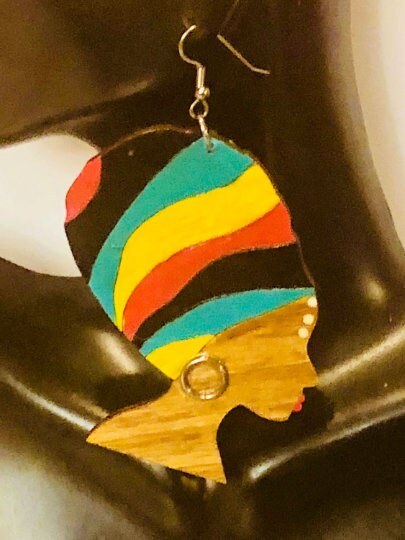 RBG Afrocentric Woman Earrings