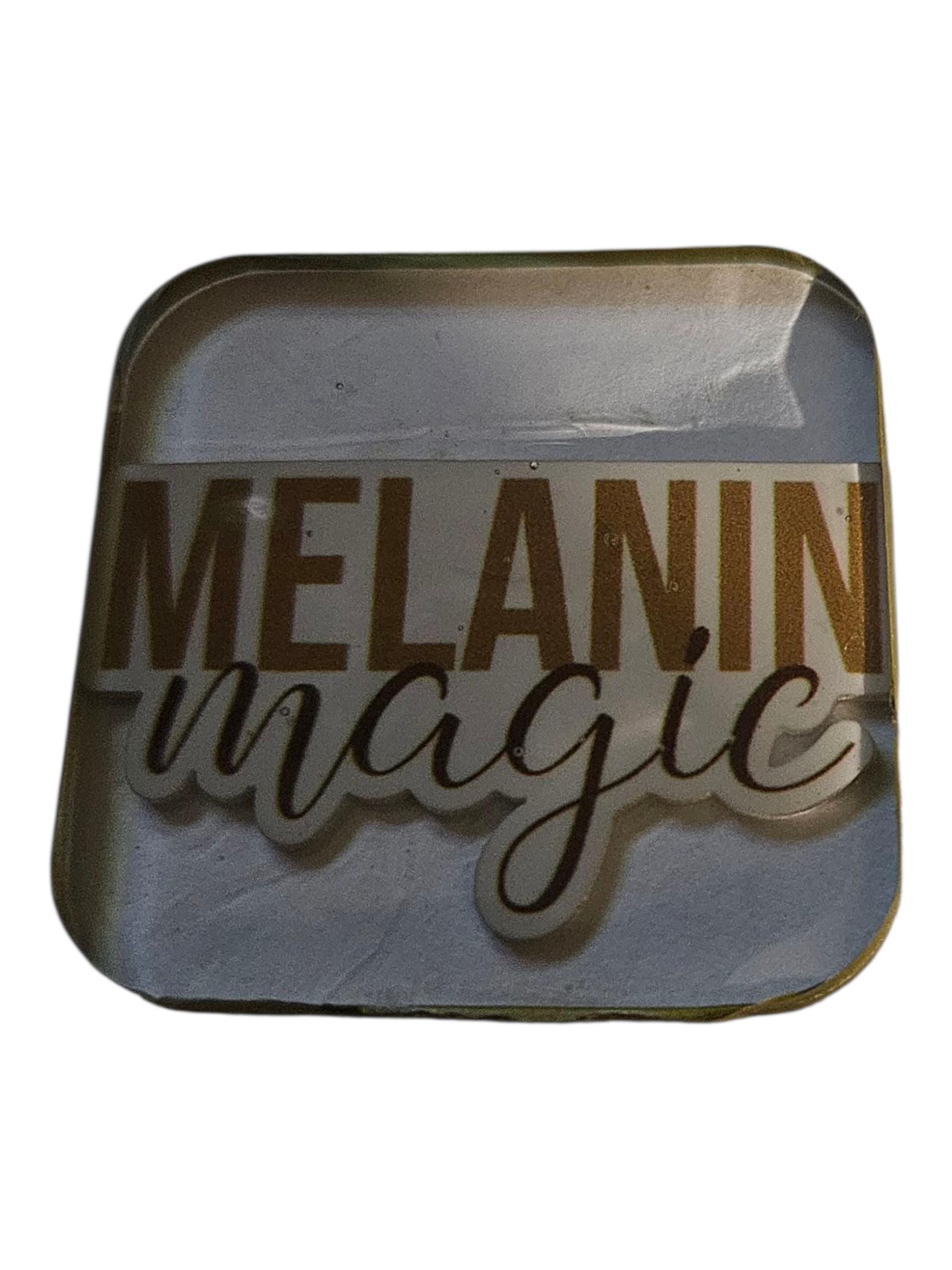 MELANIN Magic Afrocentric Resin Lapel Pin view 2