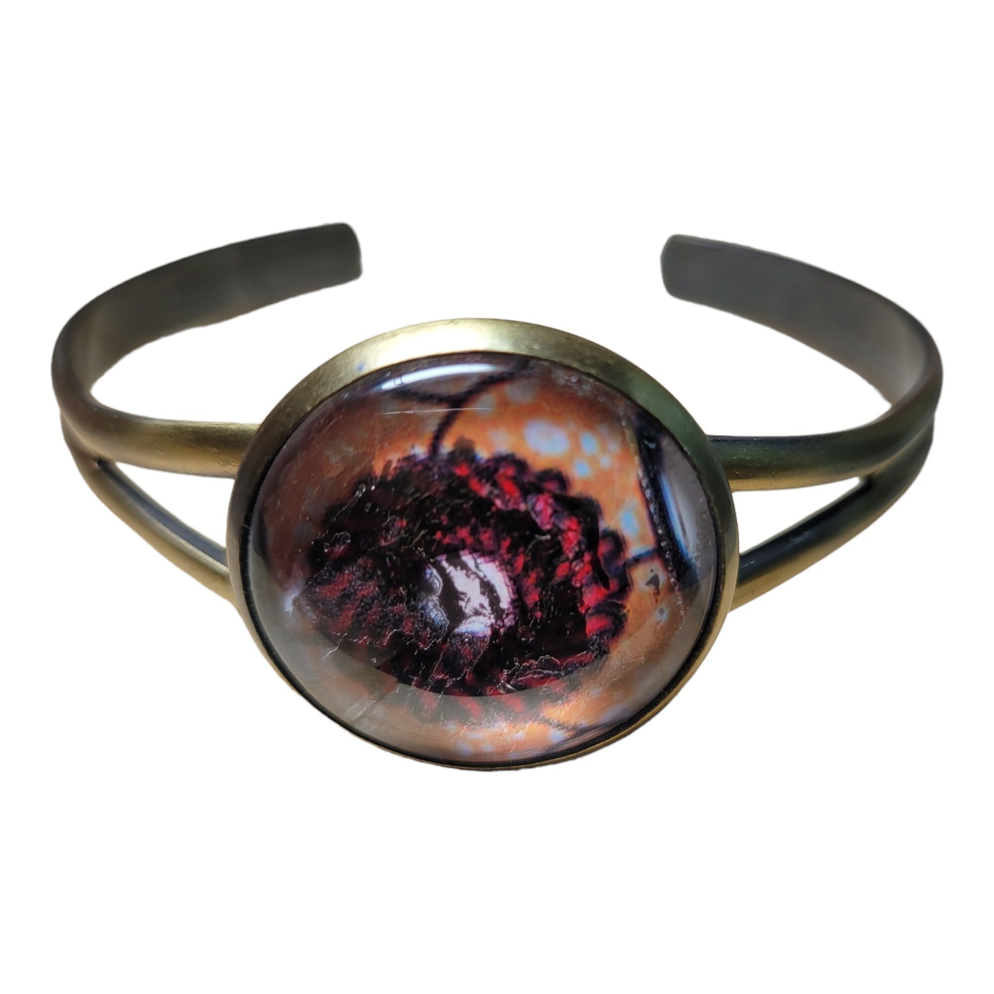 Afrocentric Brass Bracelet Free shipping