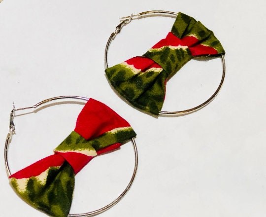 Large Afrocentric Inspired Hoops, Afrocentric view 2
