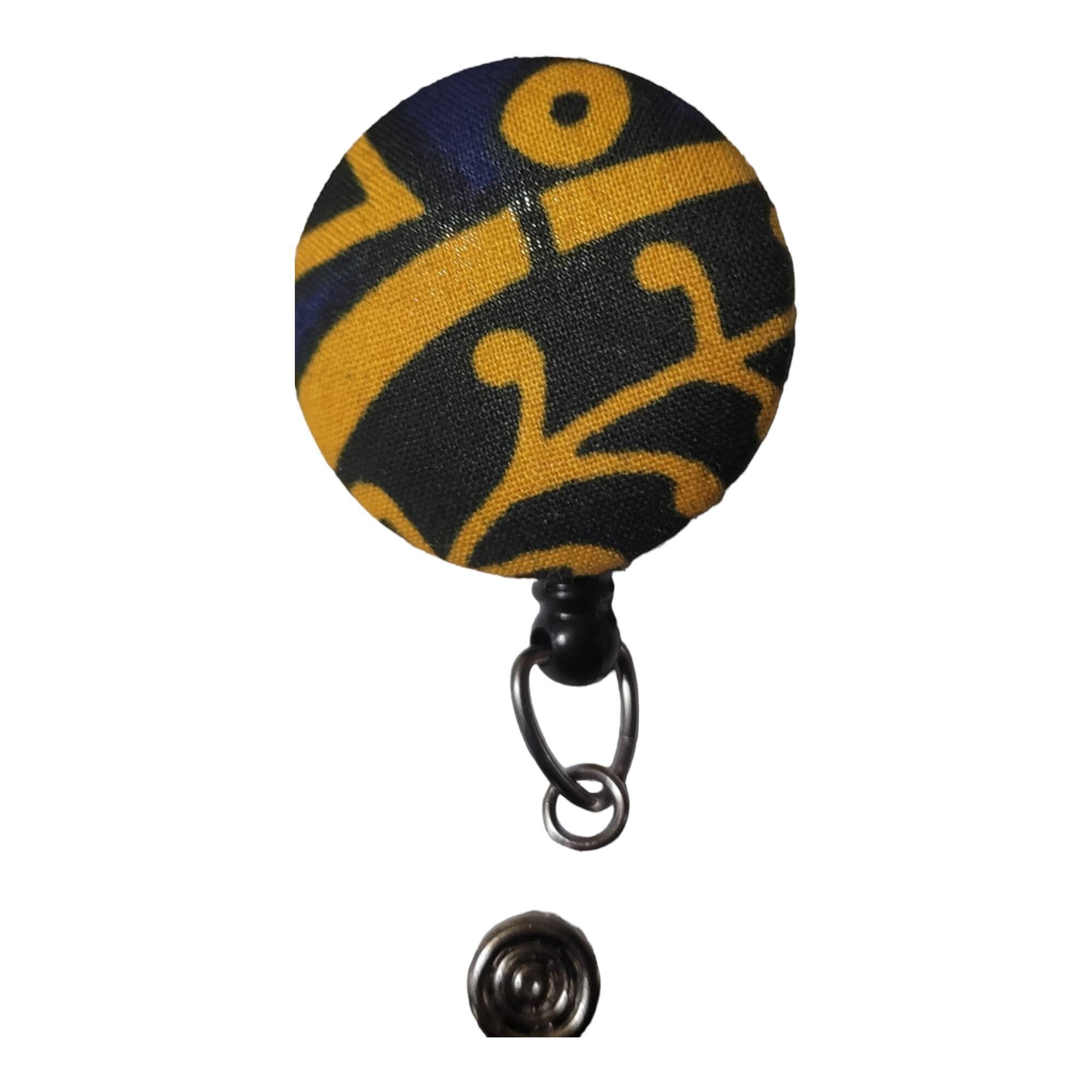 Afrocentric Fabric Badge Reel ,African Woman, Badge Reels,Melanin,Badge,Afro woman