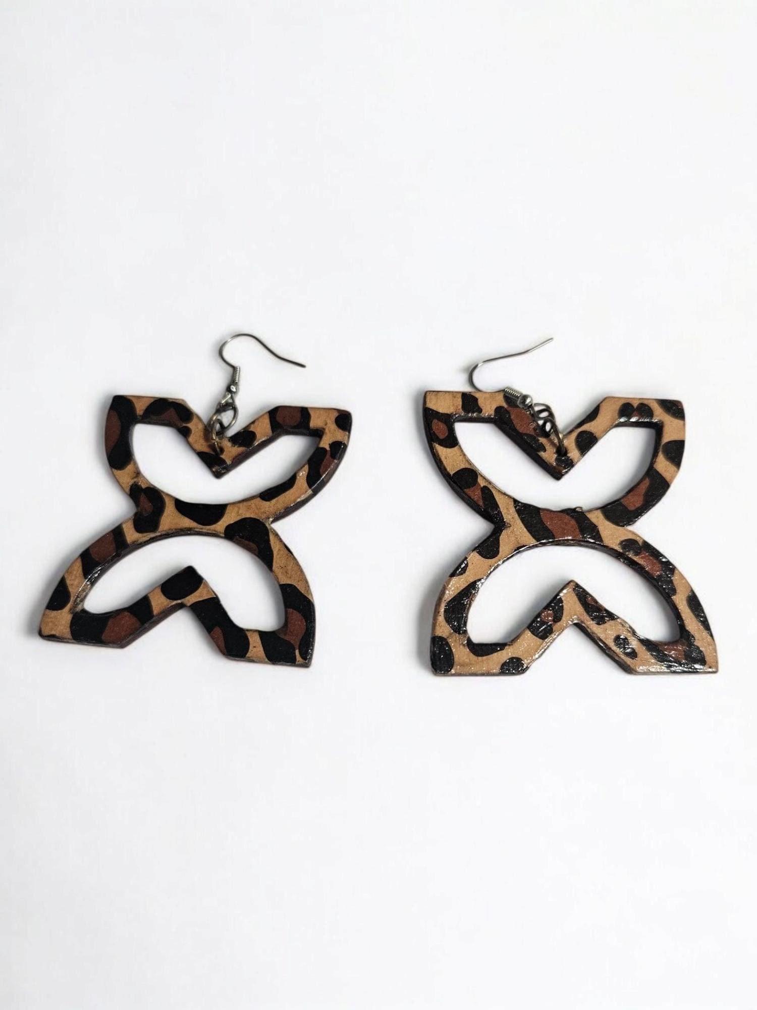 Fawohodie Adinkra Symbol Dangle Earrings, Ethnic Earring