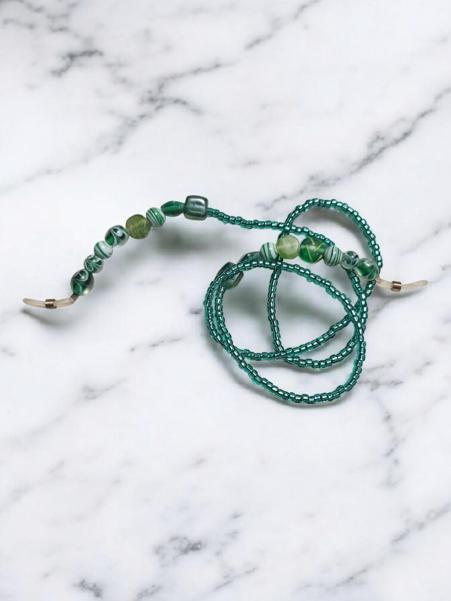 Elegant Beaded Eyeglass Chain – Stylish Glasses Holder for Women | Handmade Eyewear Accessory