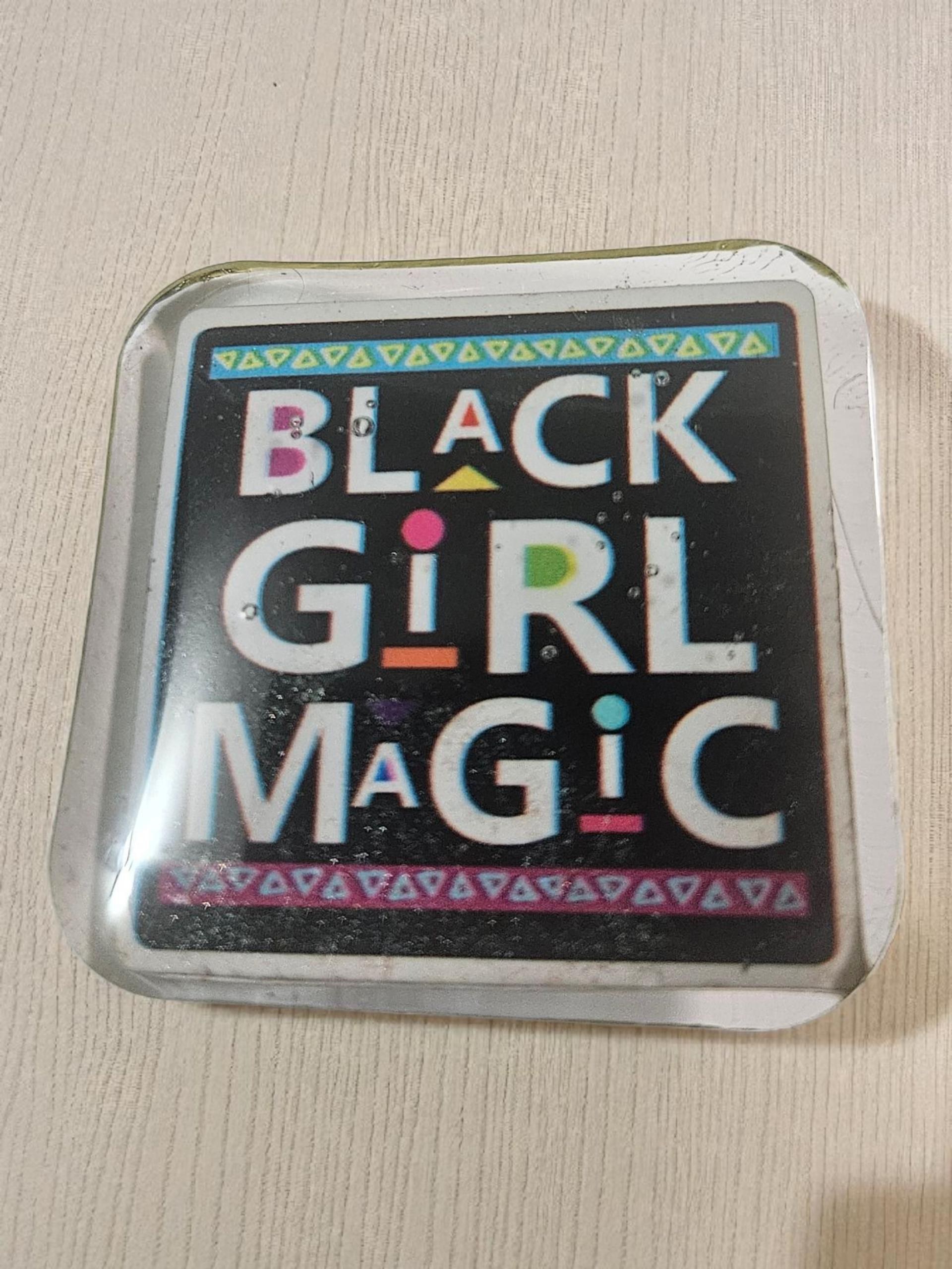 Black Girl Magic Afrocentric Resin Lapel Pin view 2