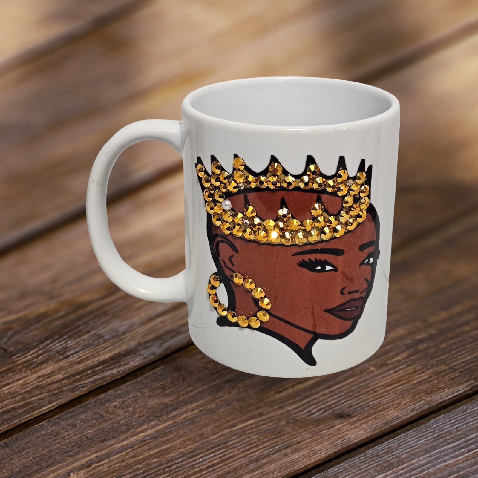 I Am Not My Hair Bling Coffee Mug, Afro American Coffee Mug,Black Woman Boss,sublimation,Ready to Ship view 2
