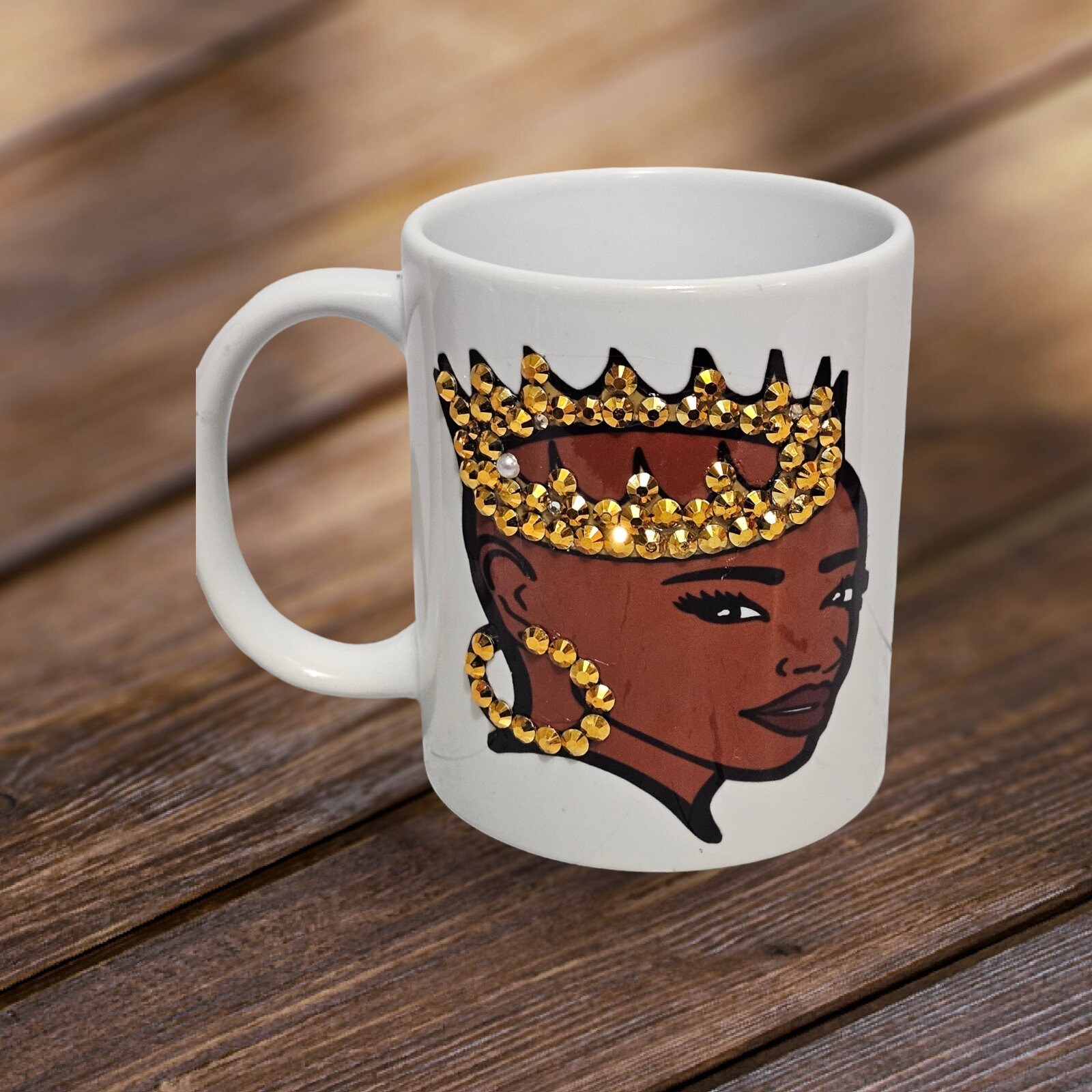 I Am Not My Hair Bling Coffee Mug, Afro American Coffee Mug,Black Woman Boss,sublimation,Ready to Ship
