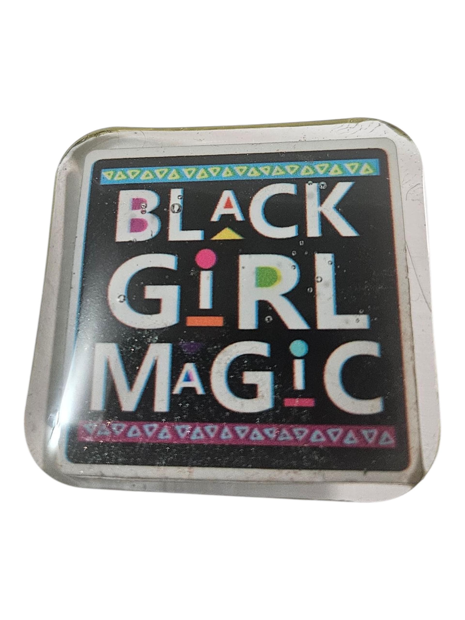 Black Girl Magic Afrocentric Resin Lapel Pin