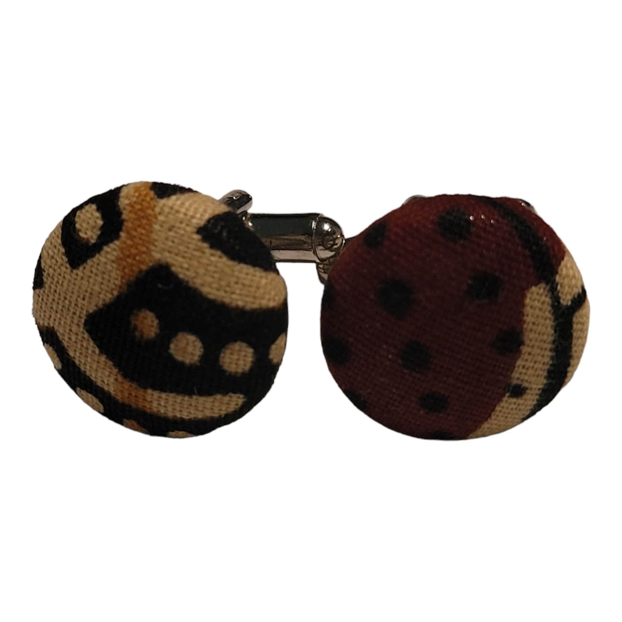 African Fabric Cufflinks,Father,Wedding,Groomsmen Cufflinks, Wedding Cufflinks