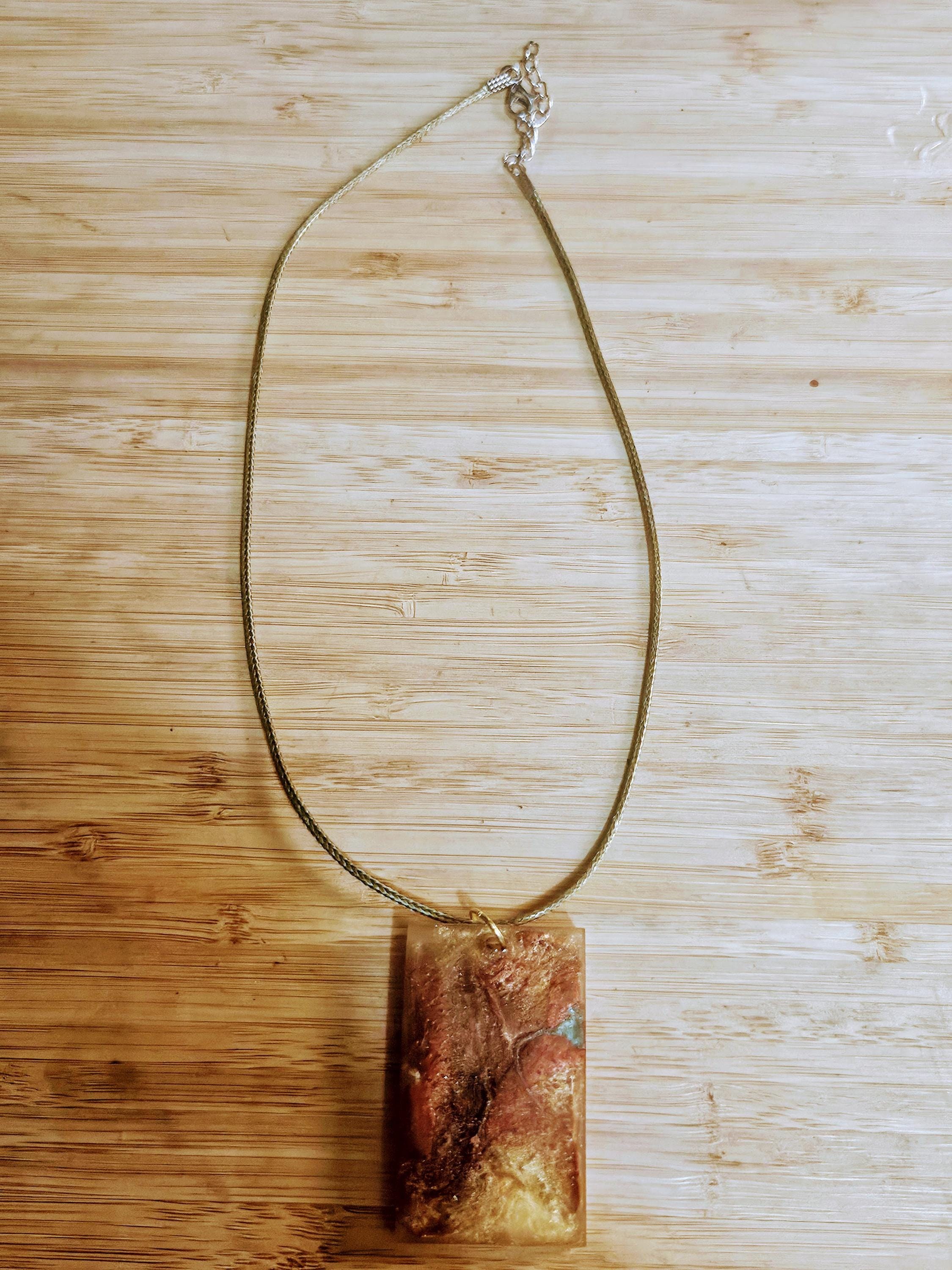 Handmade Unisex Resin Necklace view 4