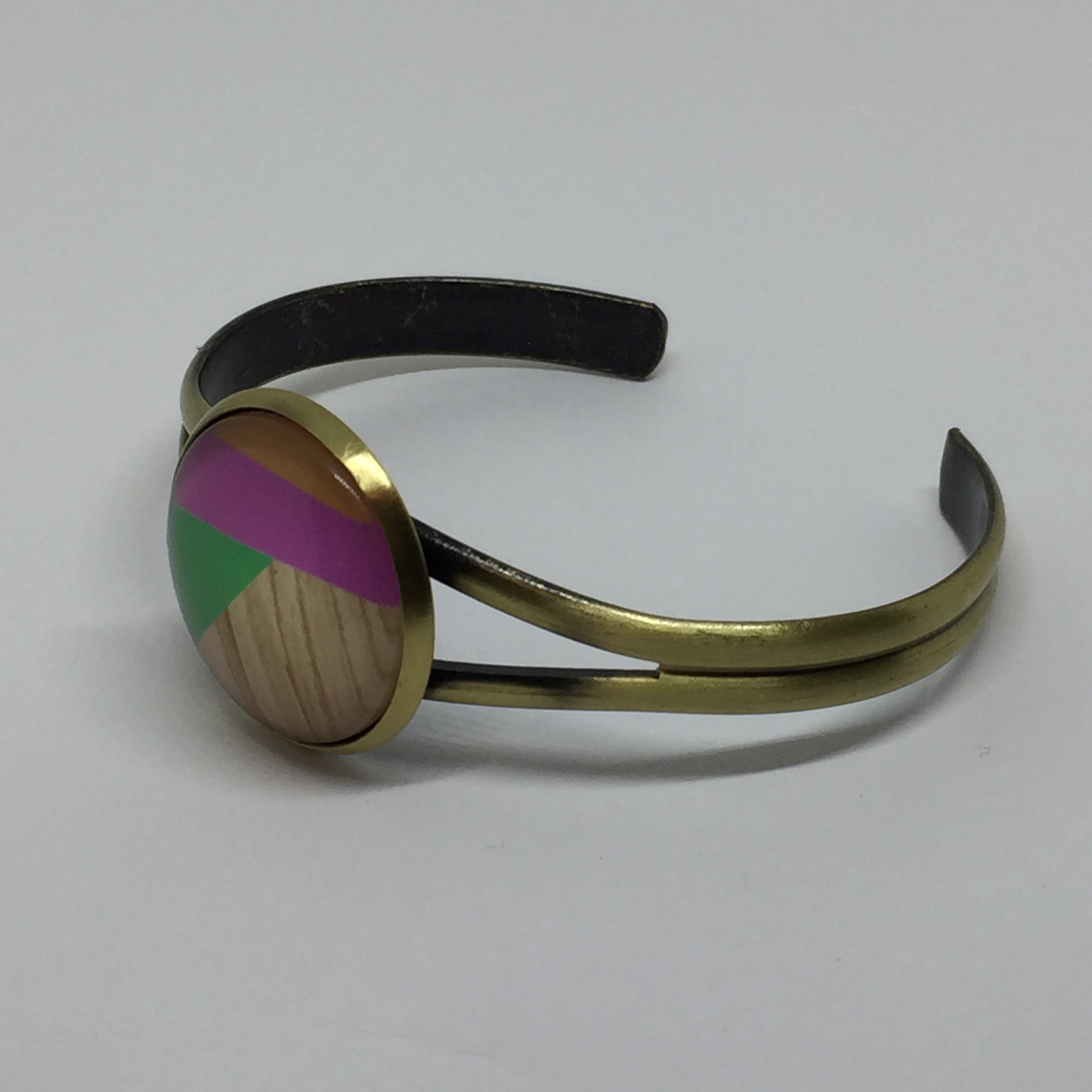 Afrocentric Brass Bracelet Free shipping view 2