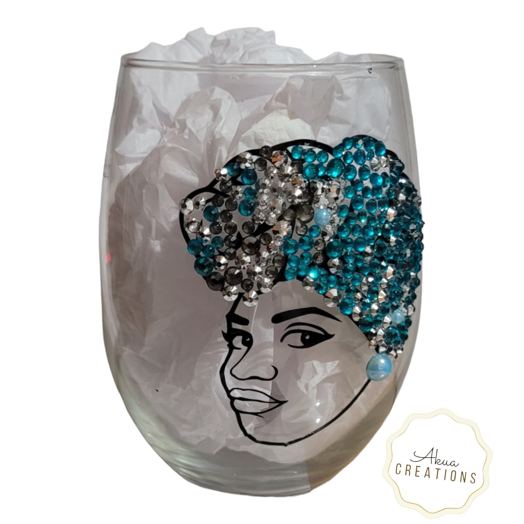Bling Stemless Wine Glass view 2