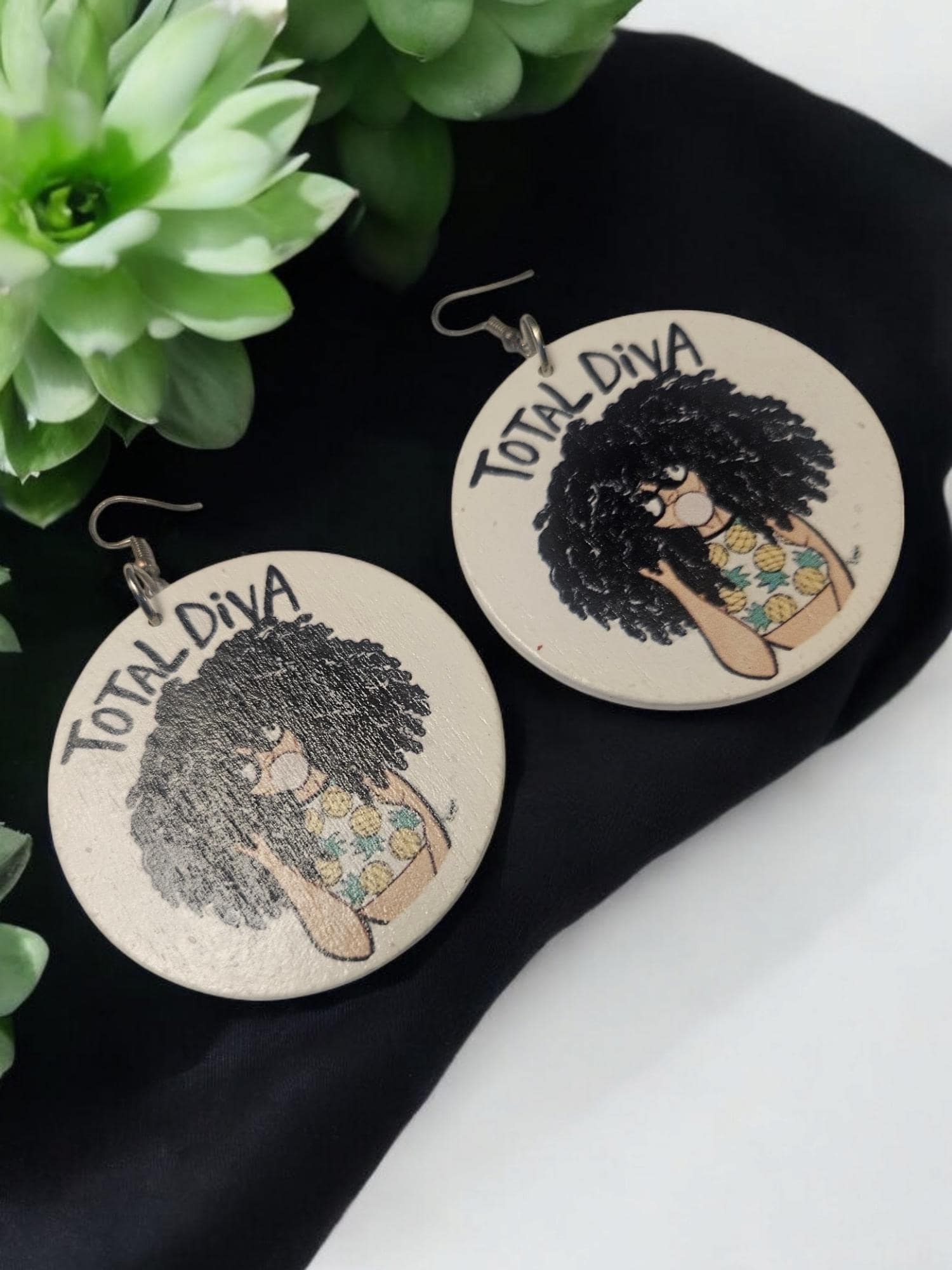 Afrocentric earrings , Afrocentric Jewelry, African Earrings view 2