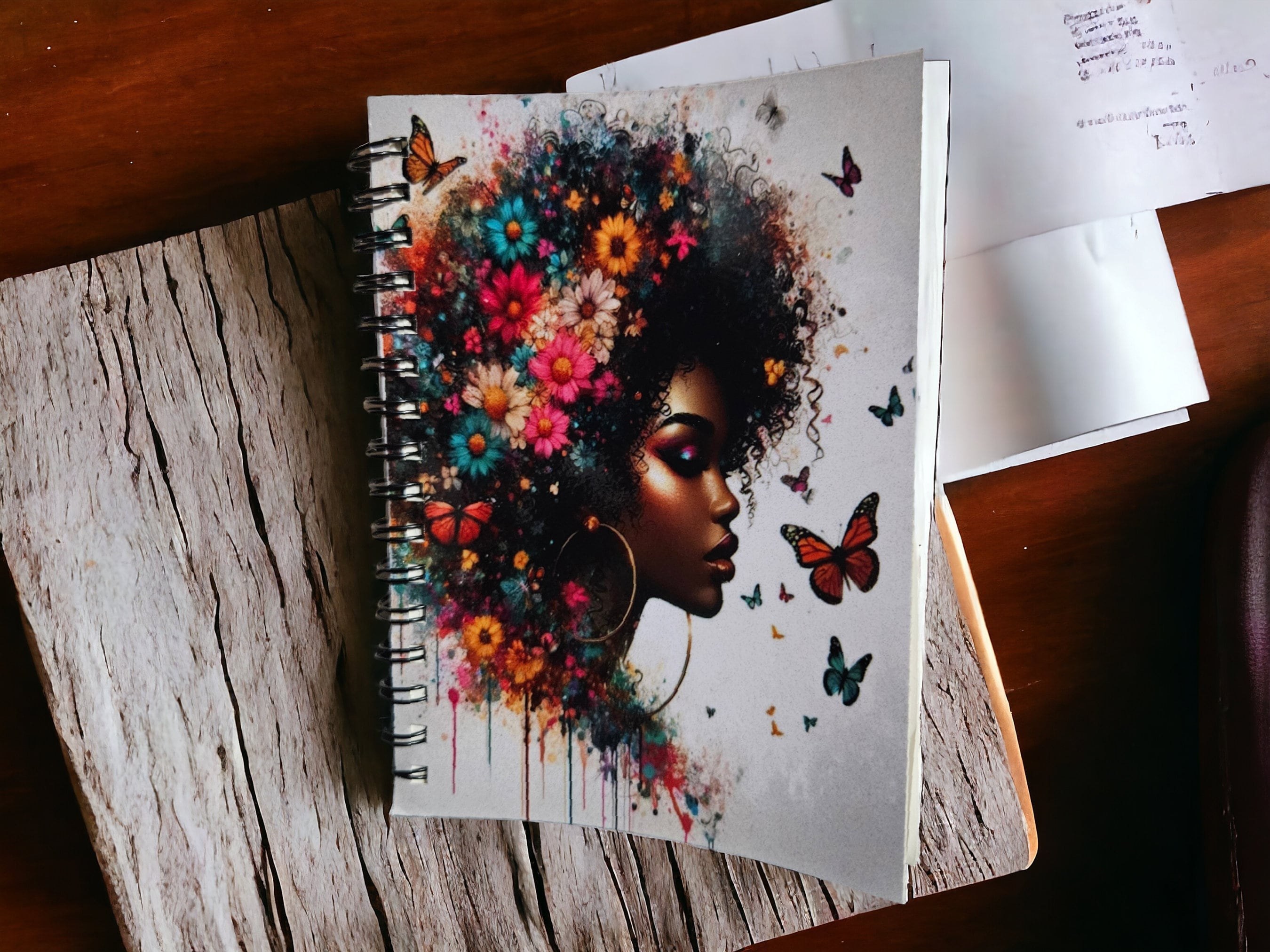 Afrocentric Handmade A6 Pocket Notebook,Black Girl Magic