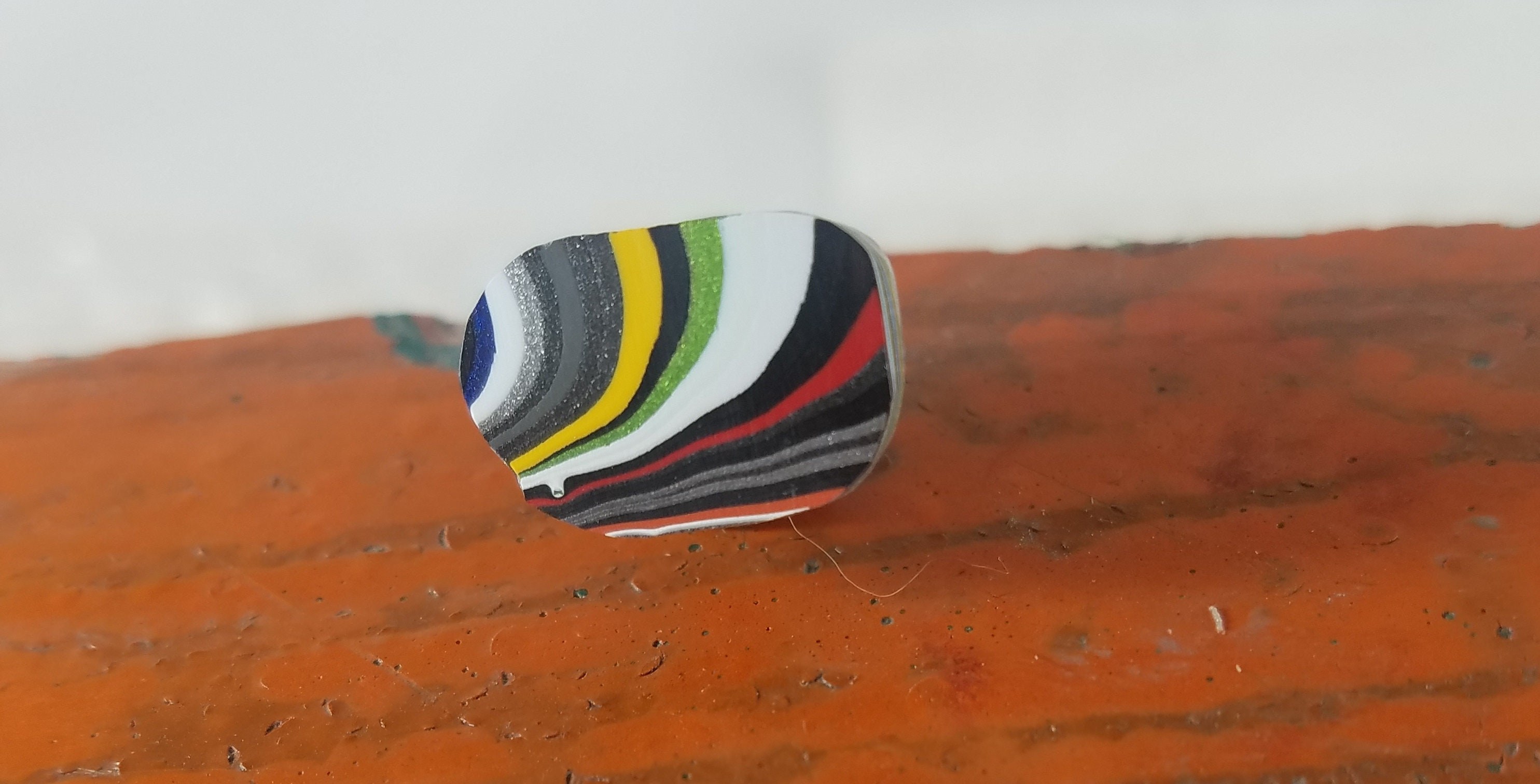 Fordite Tie Tack / Lapel Pin groomsmen, usher / Gift for Him, Auto Enthusiast, view 5