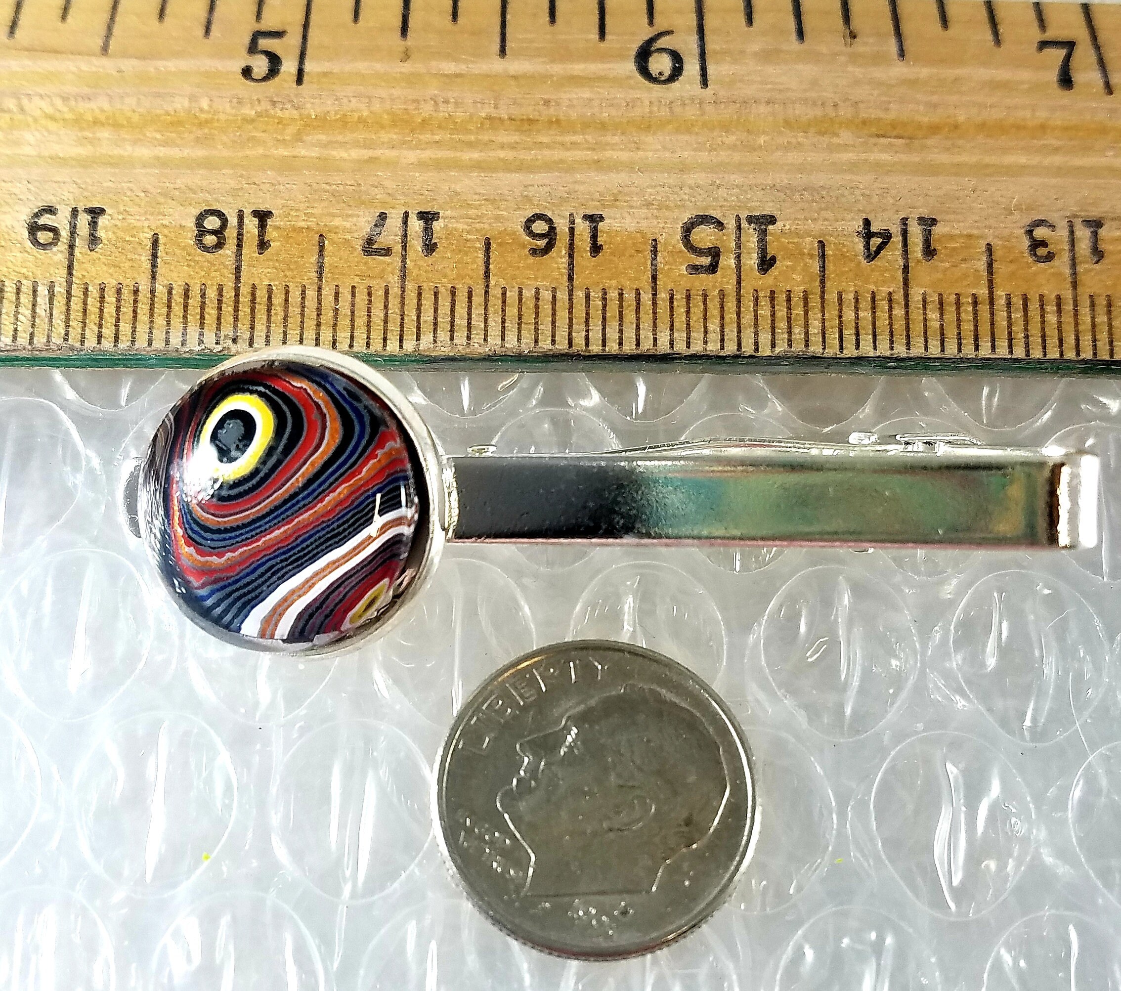 Fordite Tie Bar / Groomsmen, Usher, view 4
