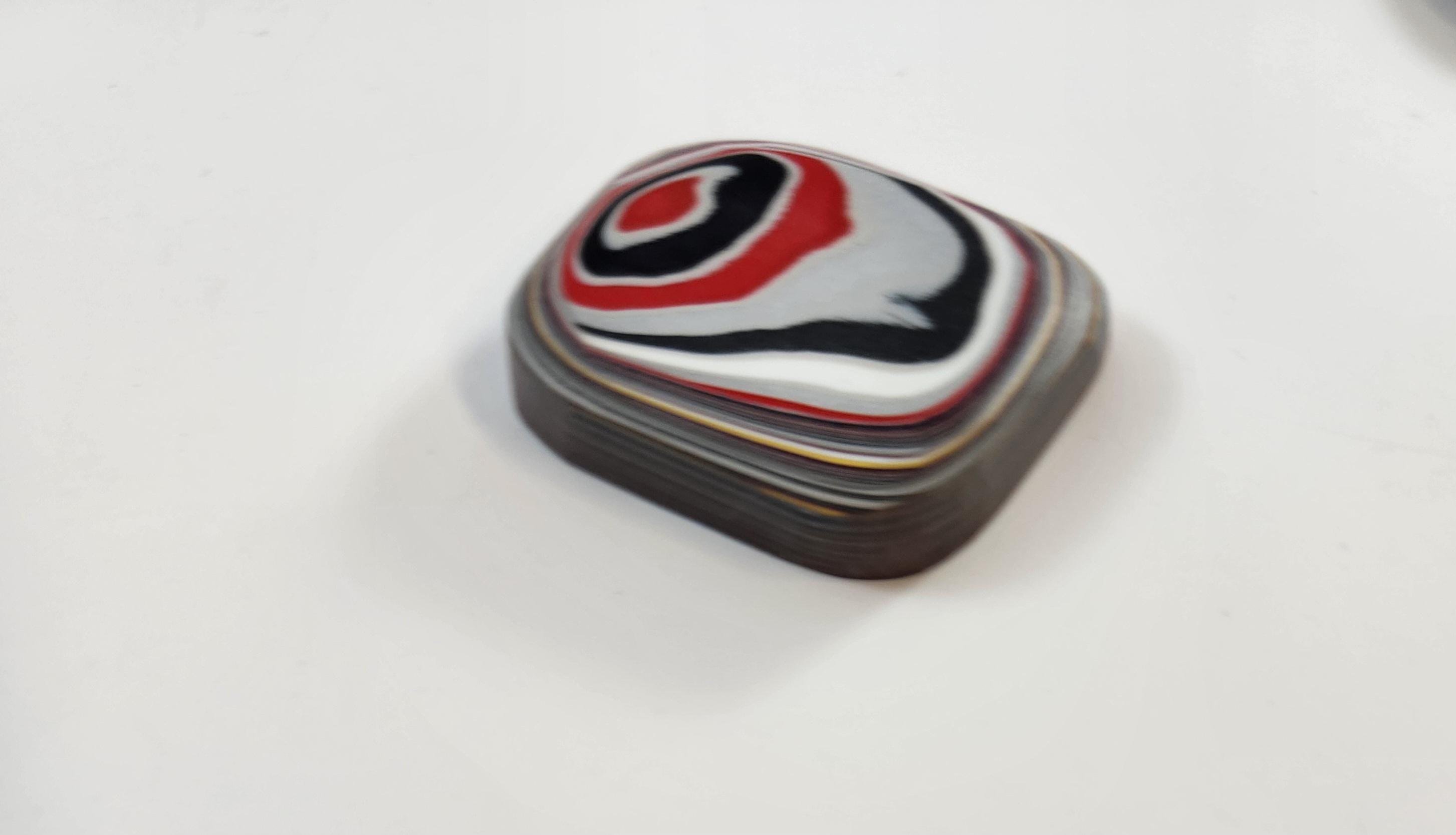 Fordite by Bruce / Thick, individual Colorful Piece, view 5