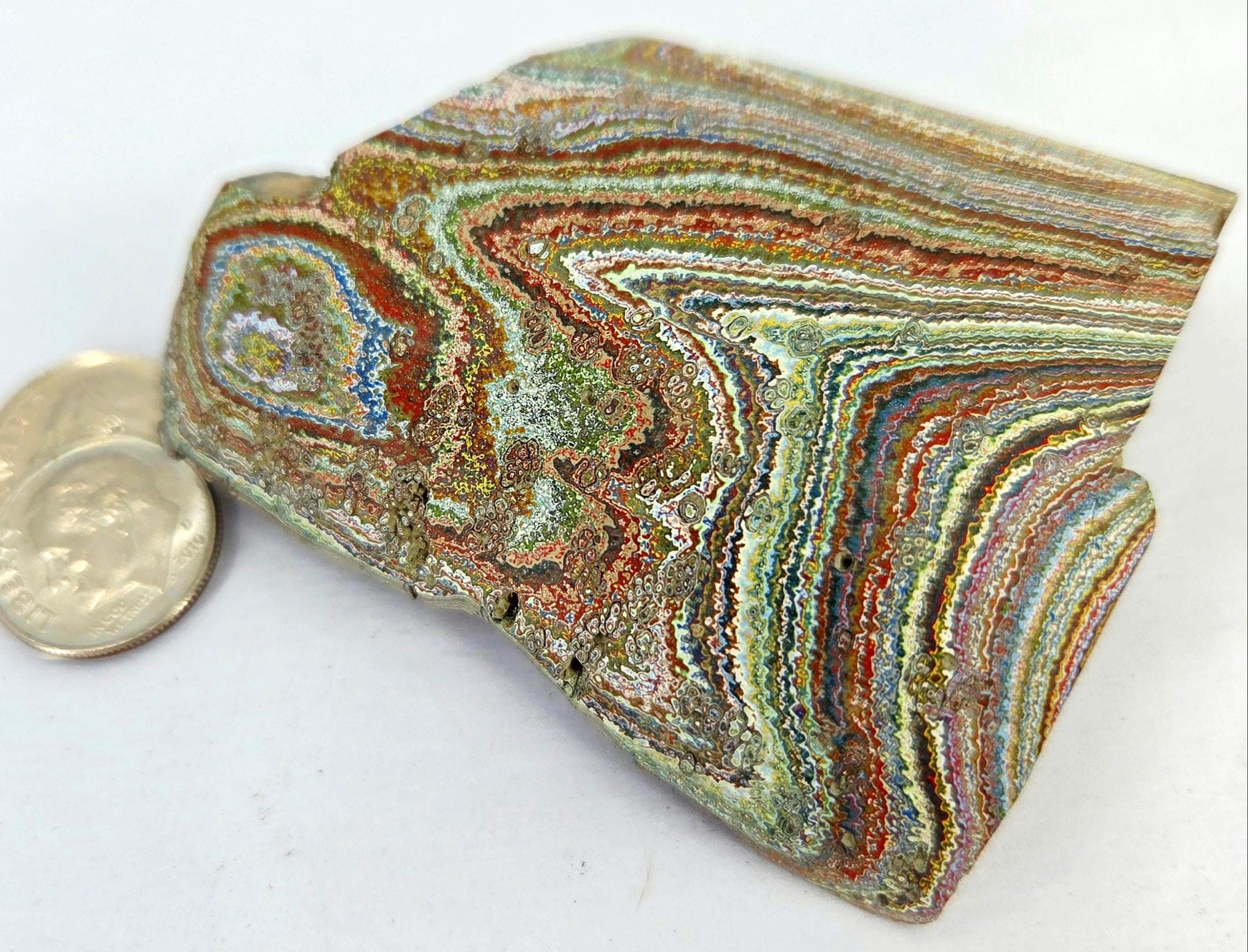 Vintage Pastels #08 / 1950s Fordite Rough, view 2