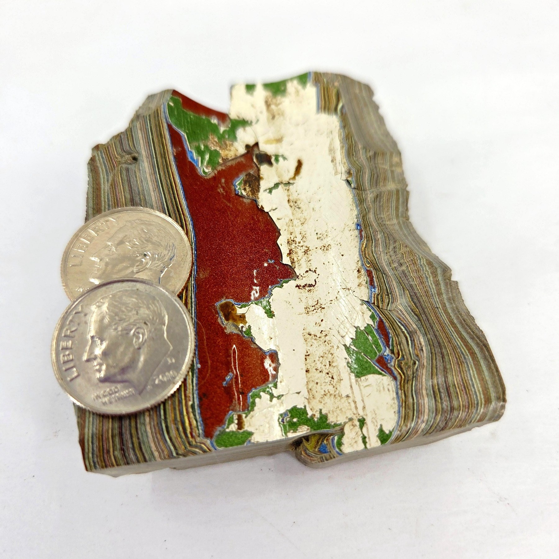 Vintage Pastels #08 / 1950s Fordite Rough, view 5