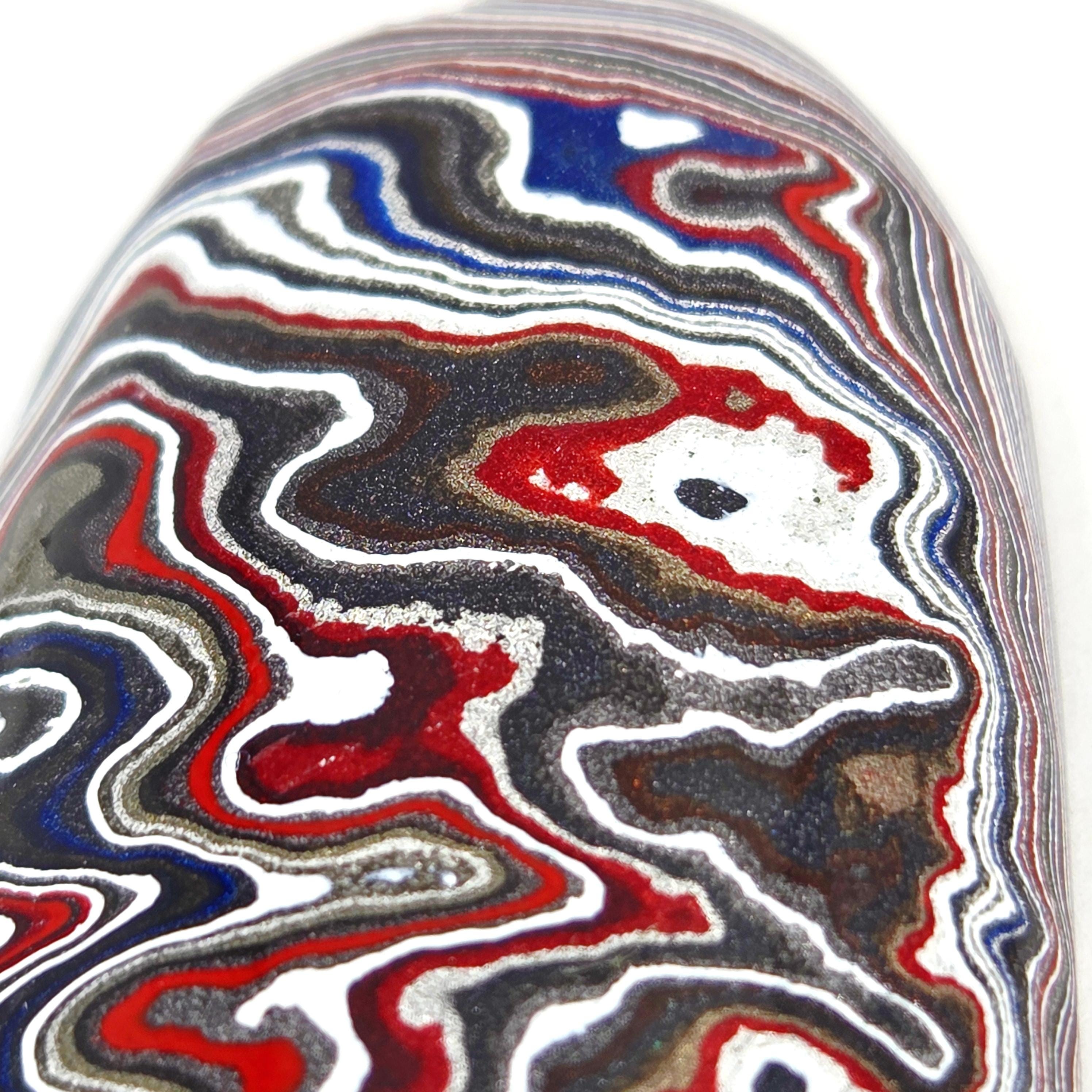 Detroit Fordite / Dodge Ram Cabochon, view 9