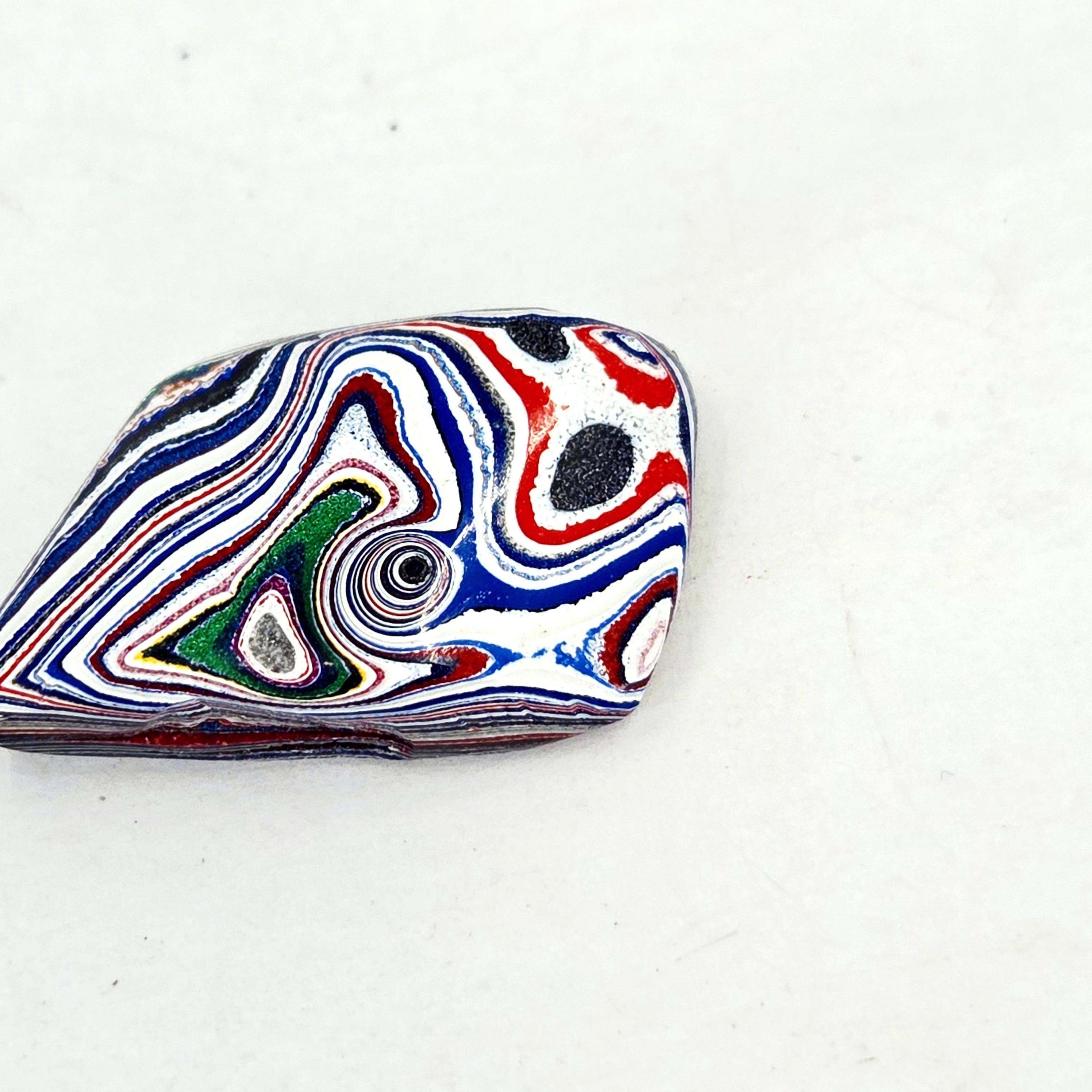 Kenworth Fordite Cabochon, view 4