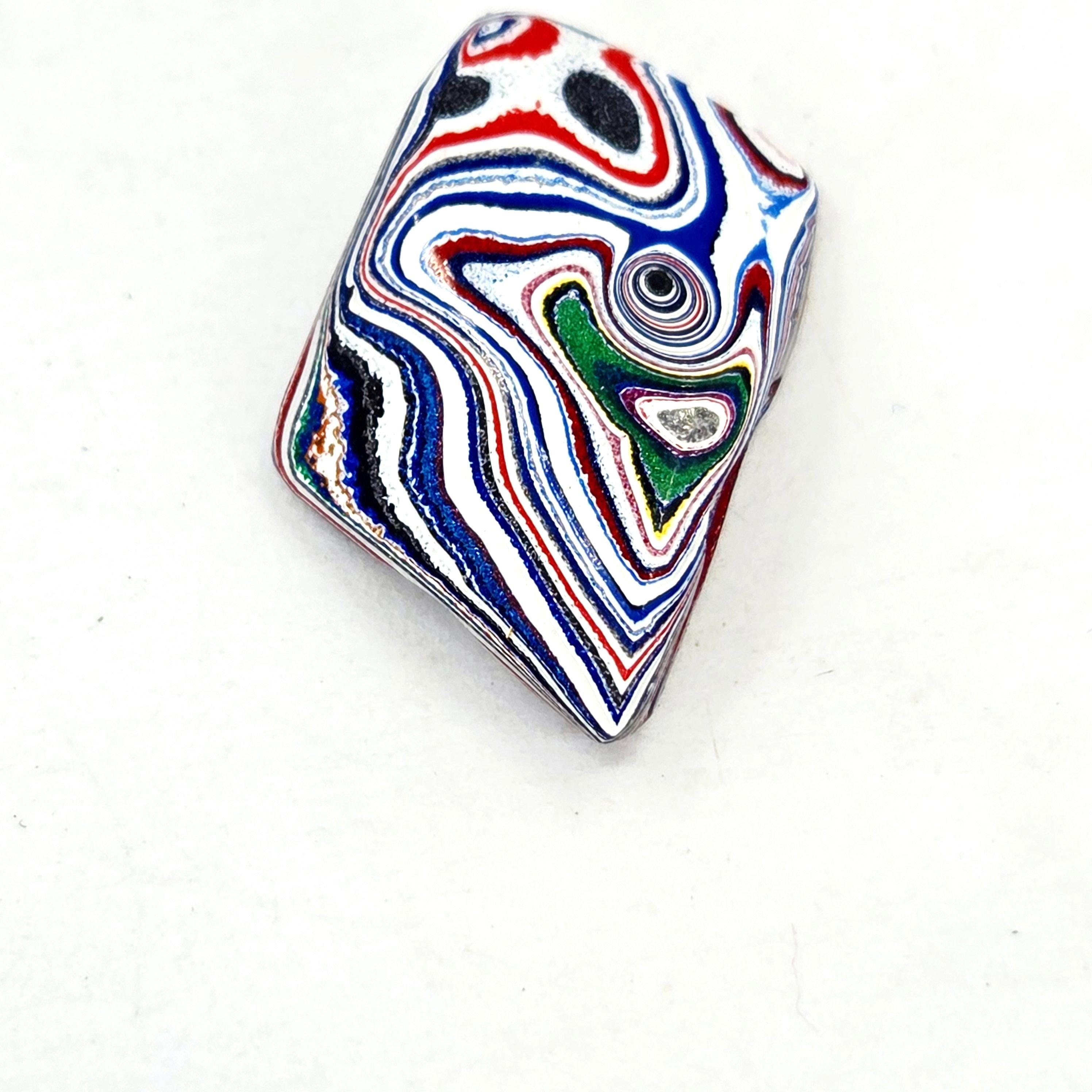 Kenworth Fordite Cabochon, view 6