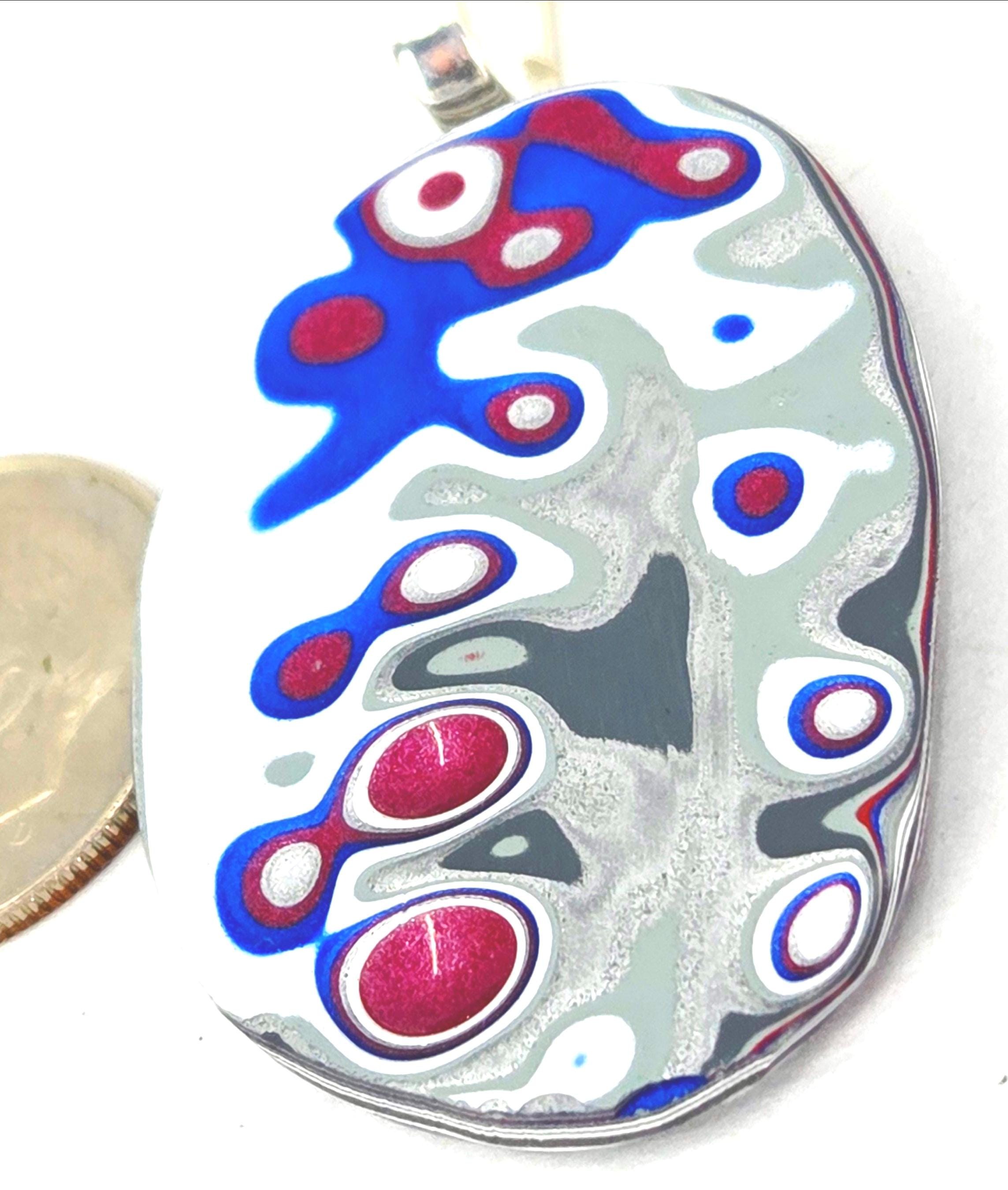 Fordite Pendant / Lava Lake, view 2