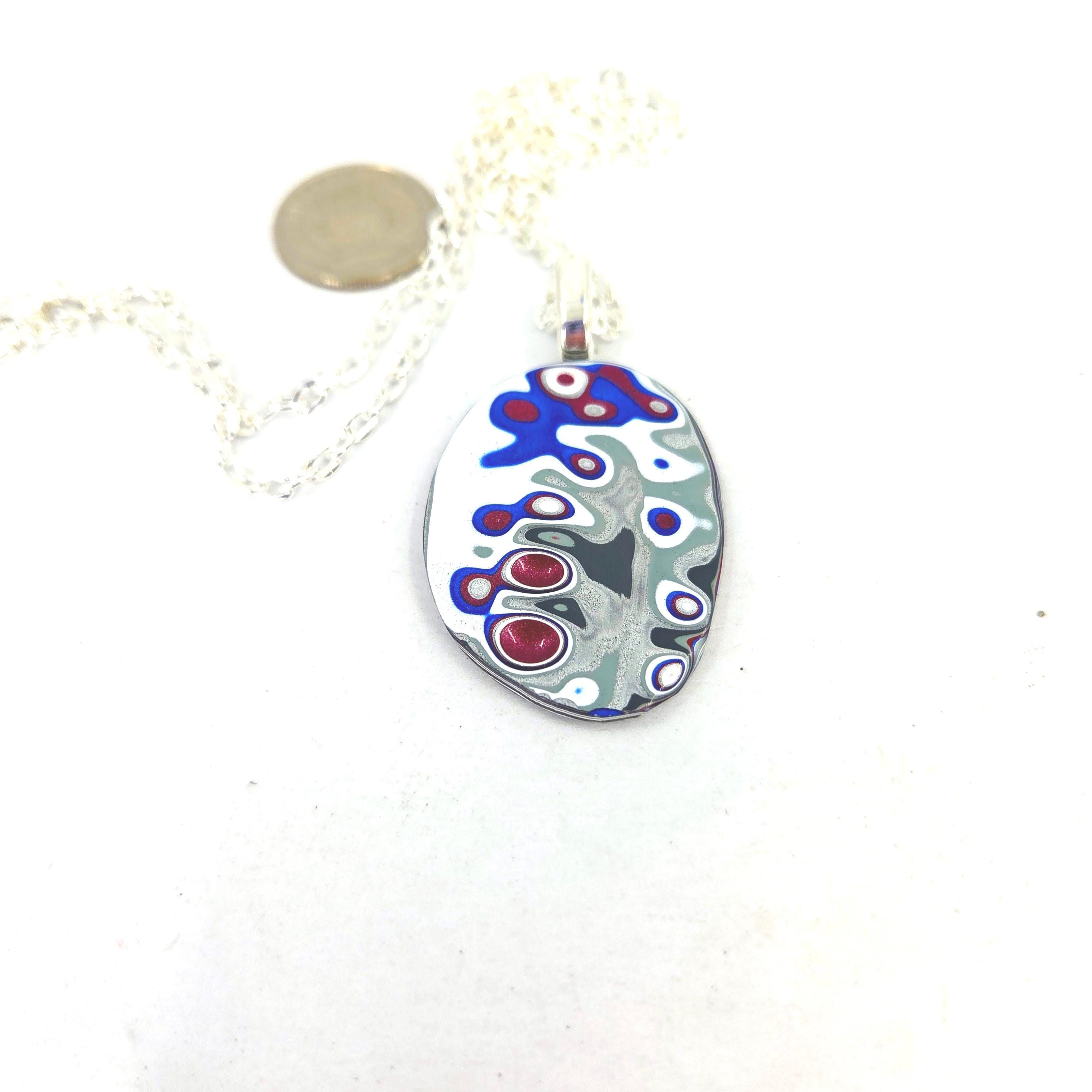 Fordite Pendant / Lava Lake, view 5