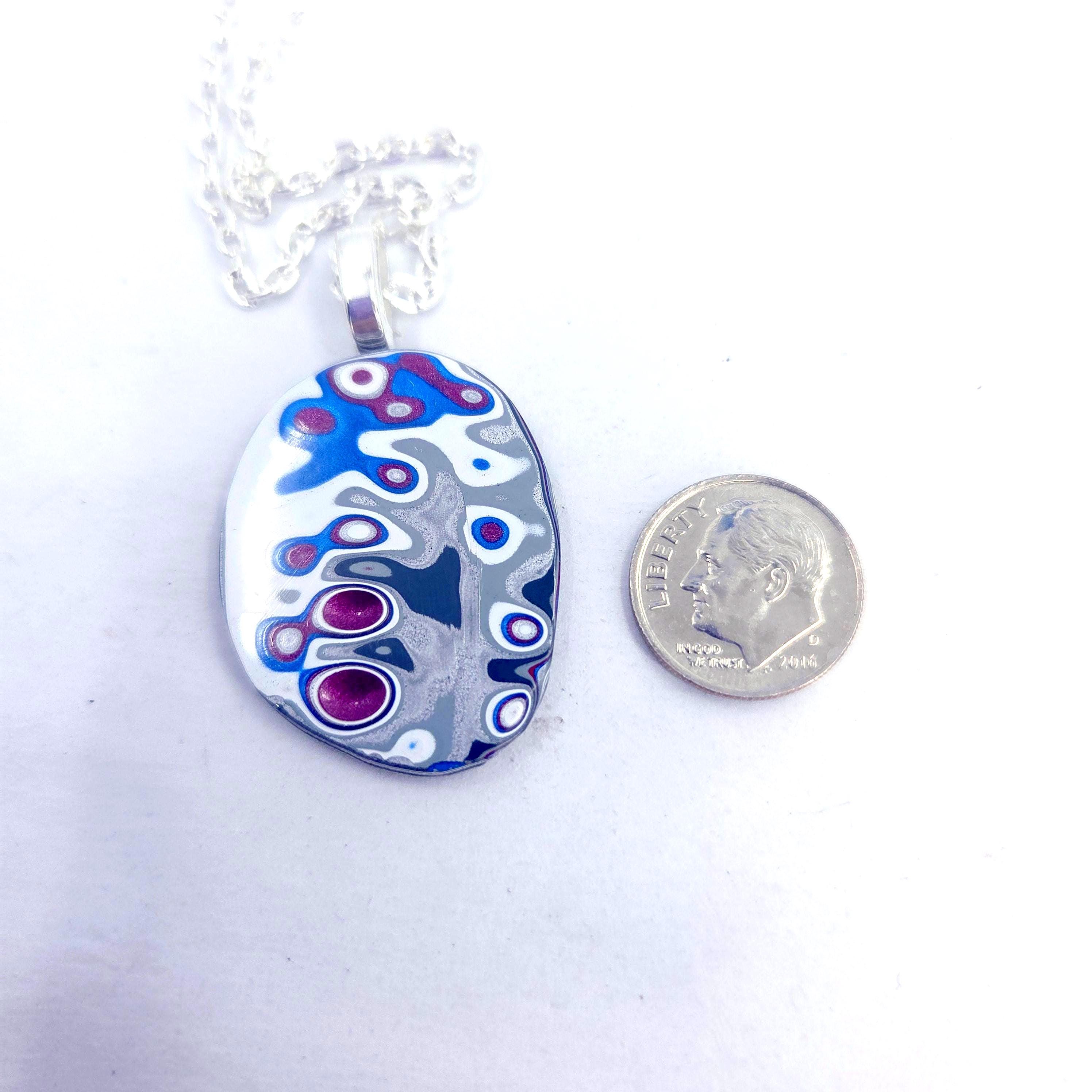 Fordite Pendant / Lava Lake, view 6