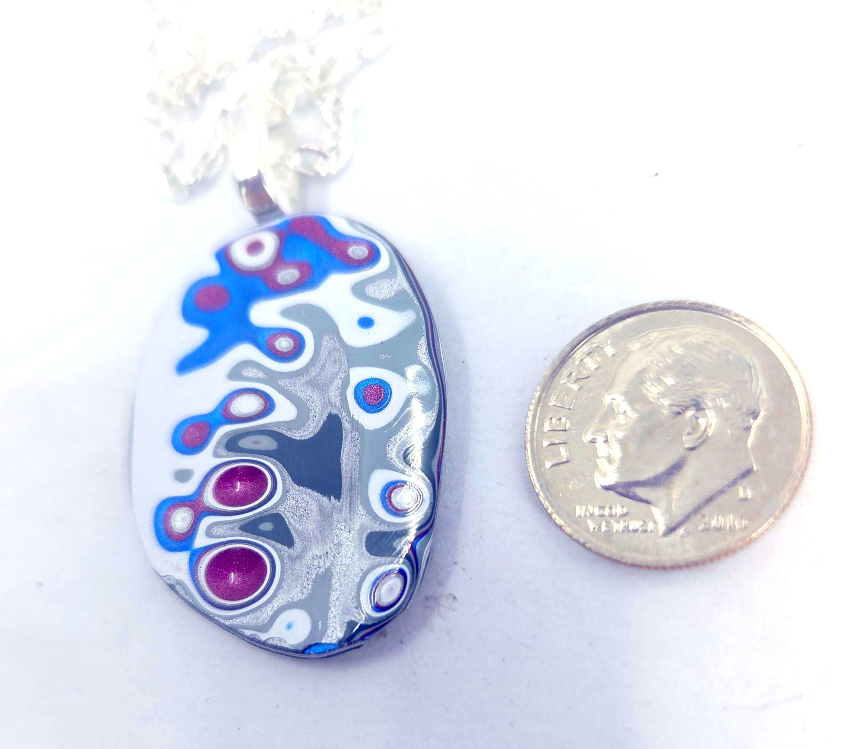 Fordite Pendant / Lava Lake, view 7