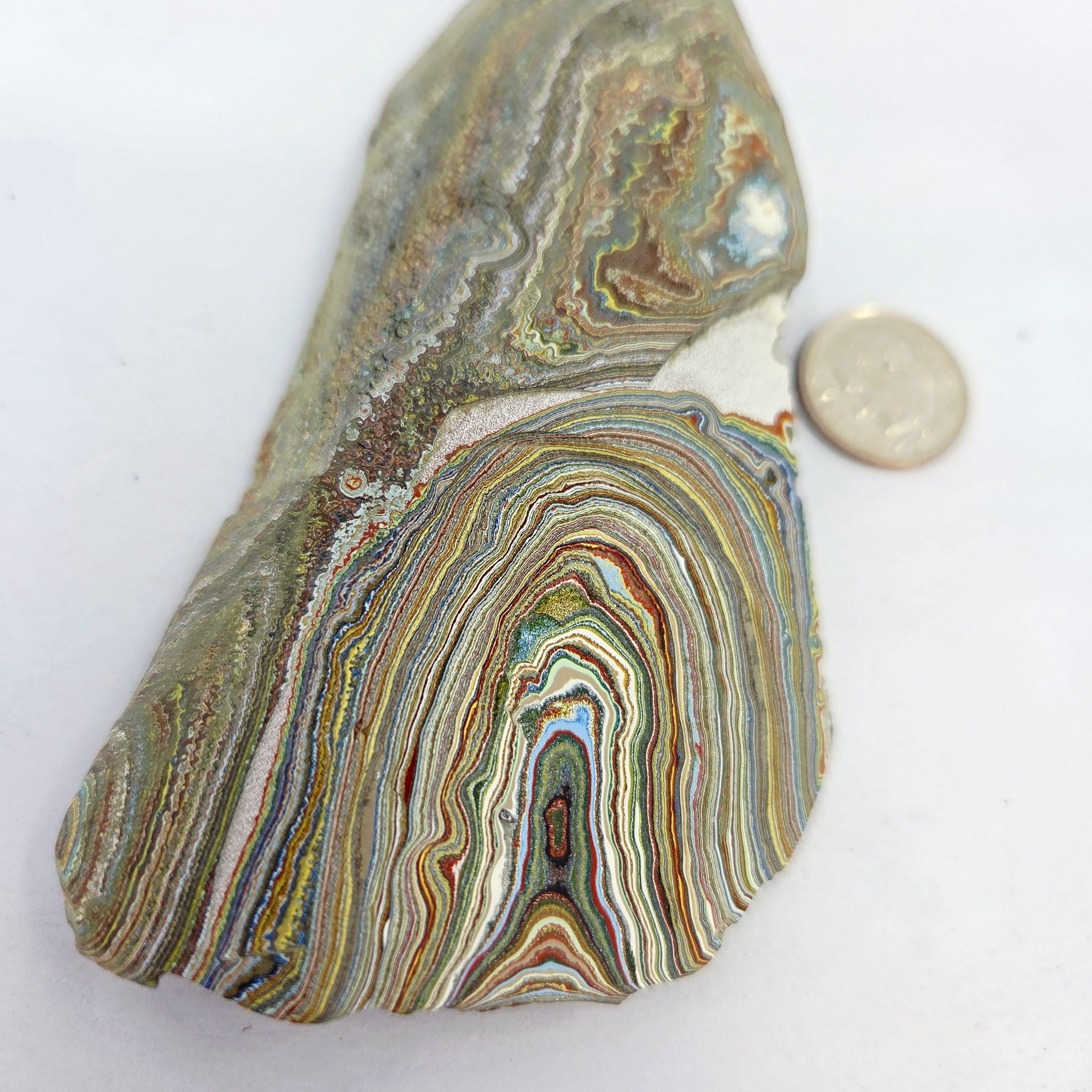 Vintage Pastels #10 / 1950s Fordite Rough, view 3