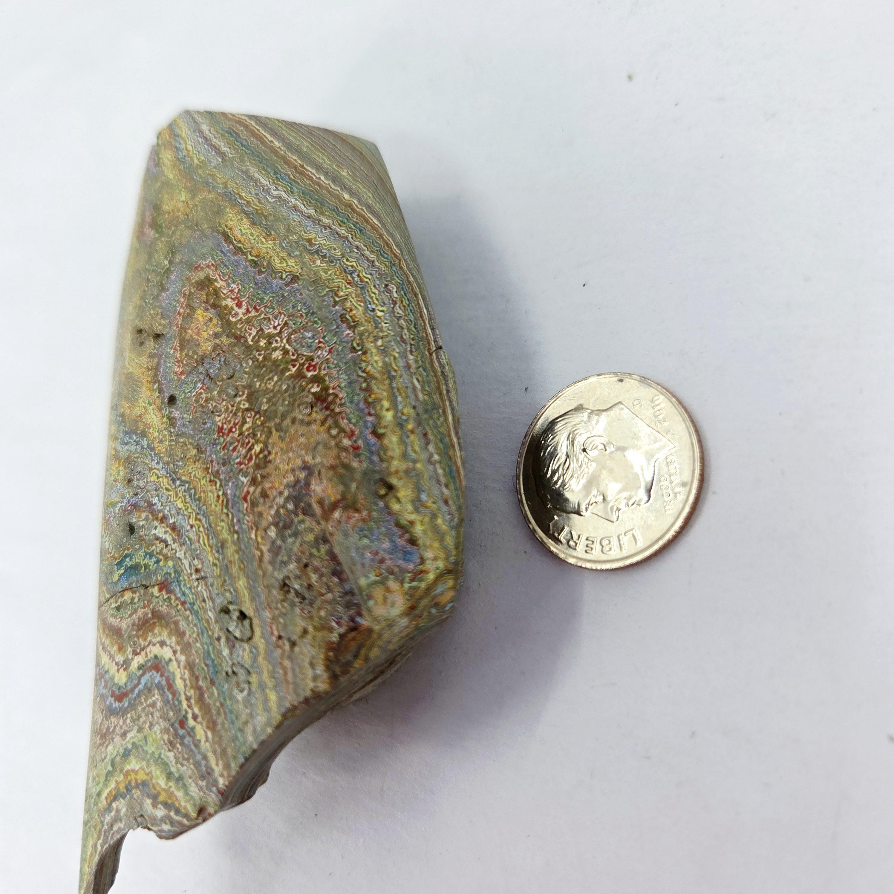 Vintage Pastels #11 / 1950s Fordite Rough, view 3