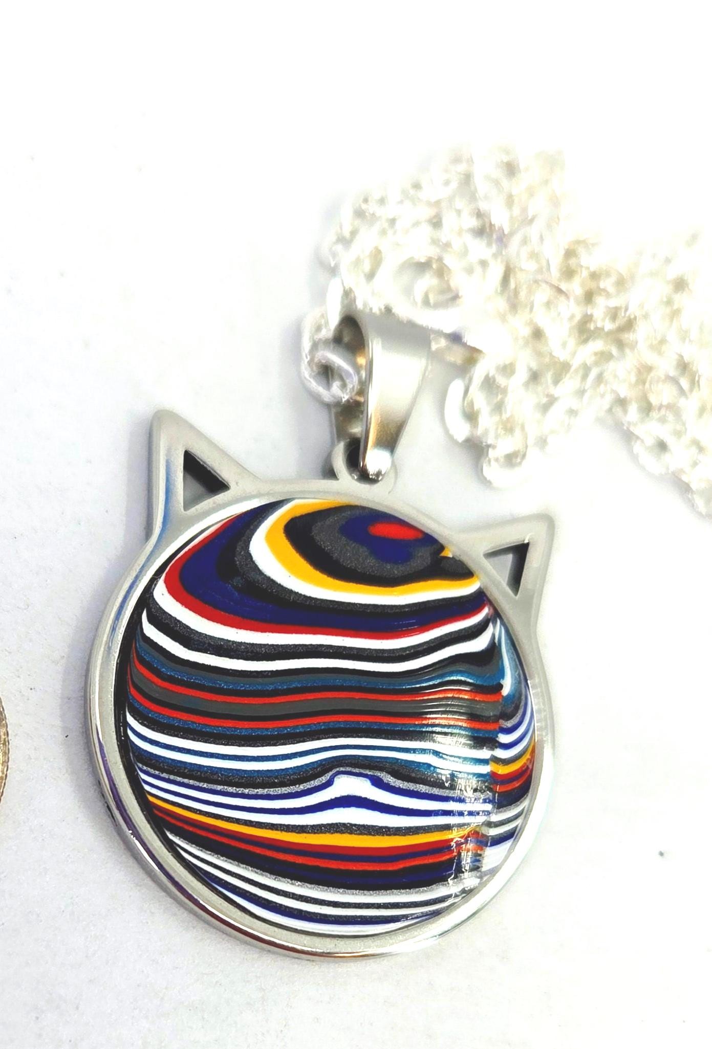 Jeep Fordite Pendant / Cat, view 5
