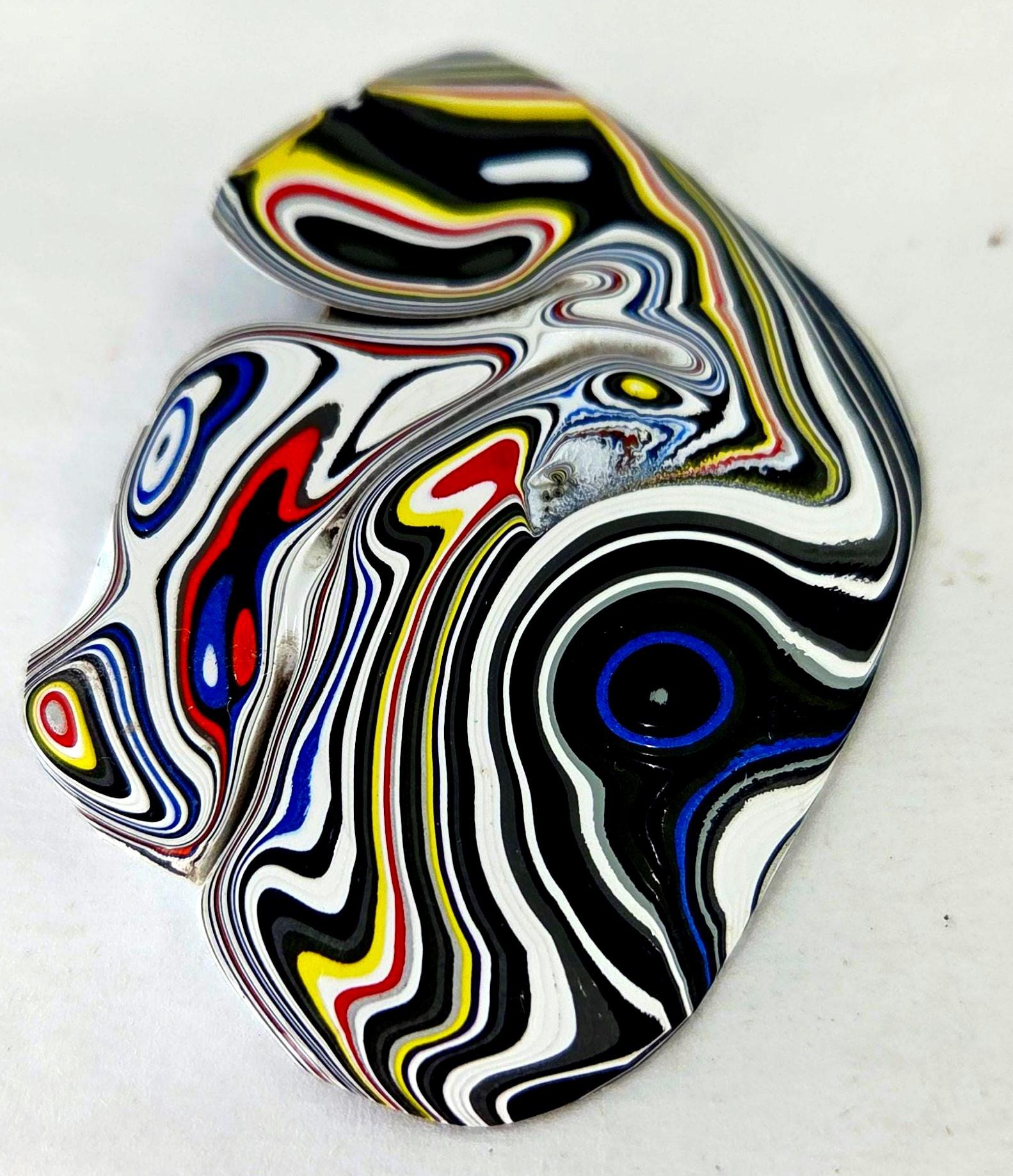 Kenworth Fordite Cabochon, Jewelry Making, view 3