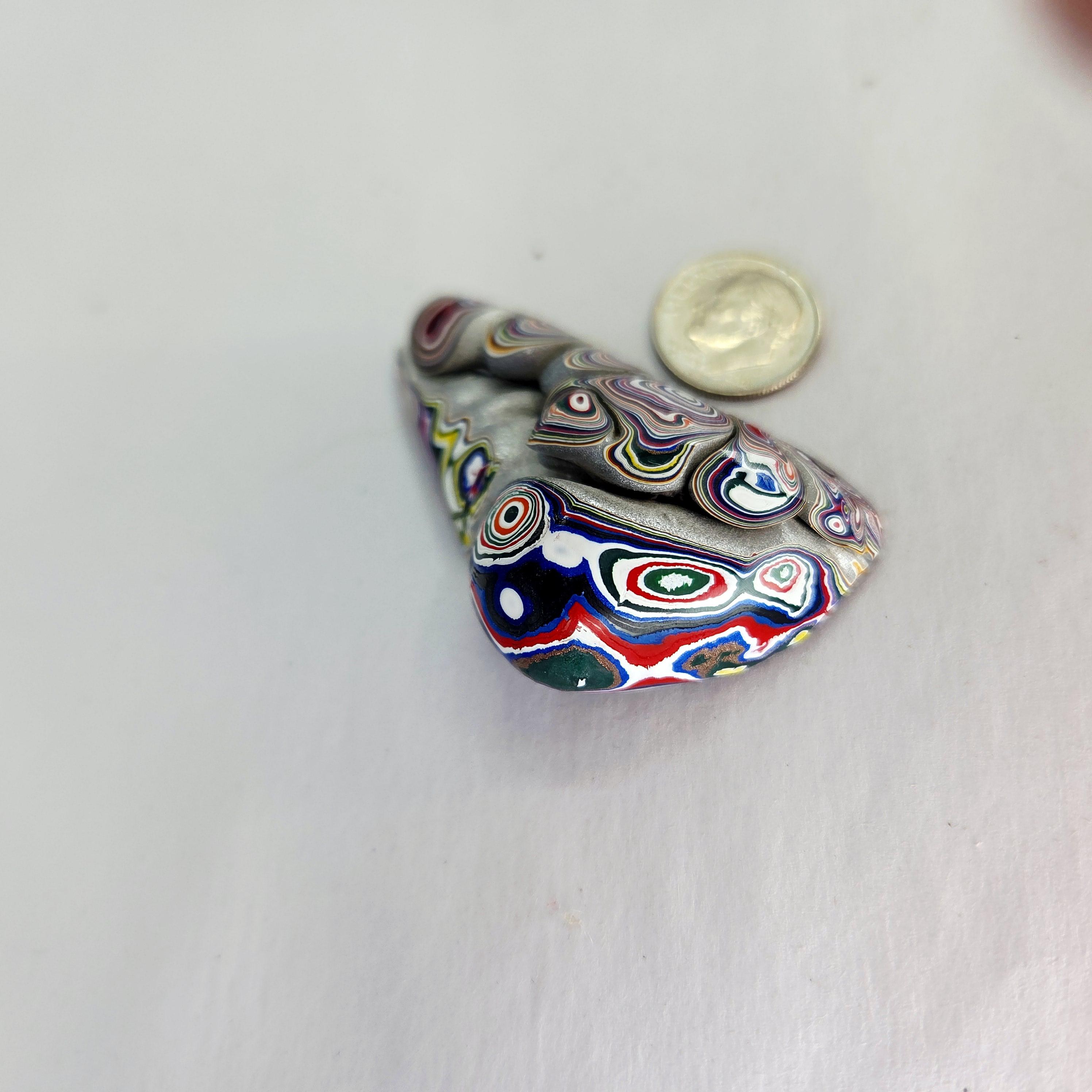 Kenworth Fordite Detroit Agate Bulls Eyes, view 3