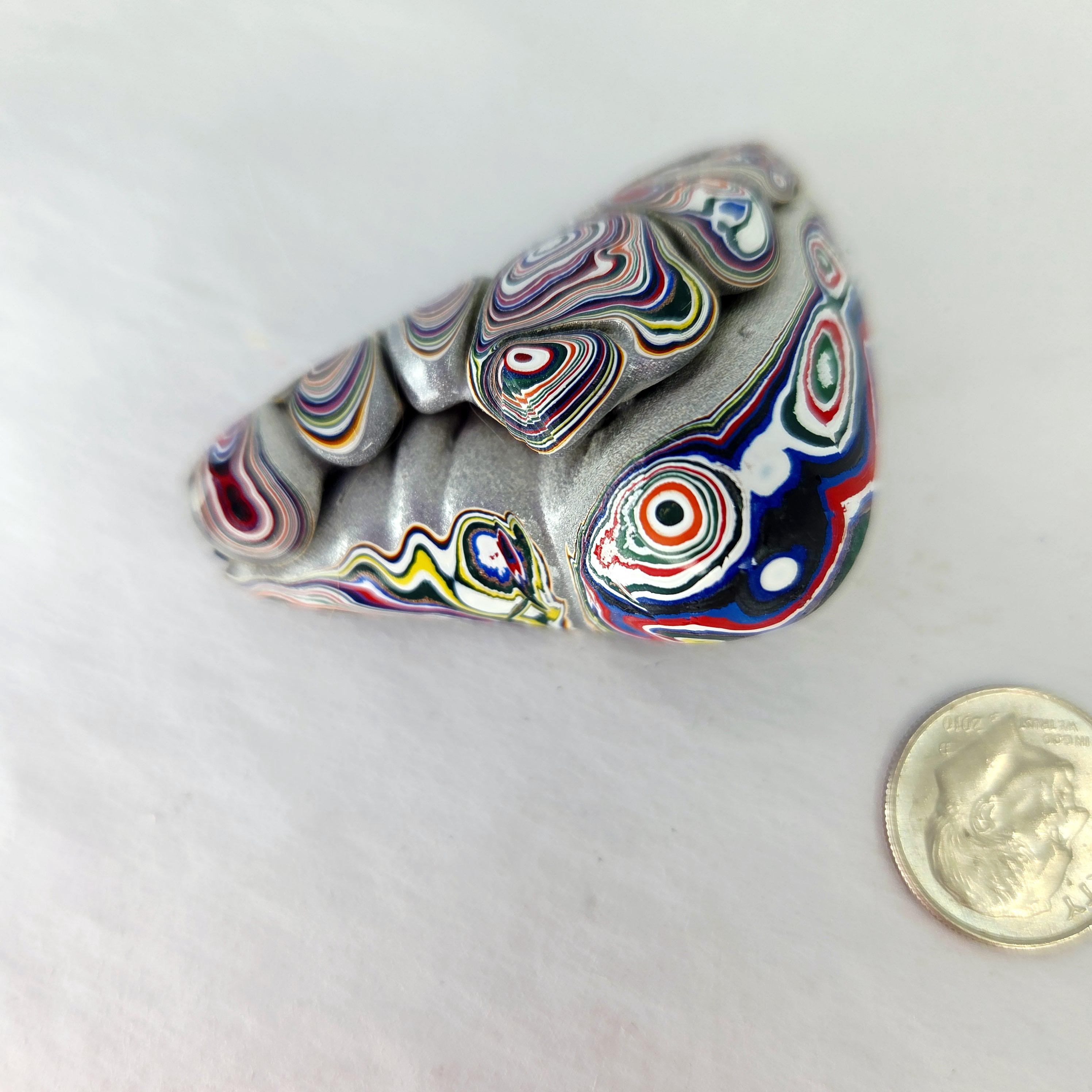 Kenworth Fordite Detroit Agate Bulls Eyes, view 4