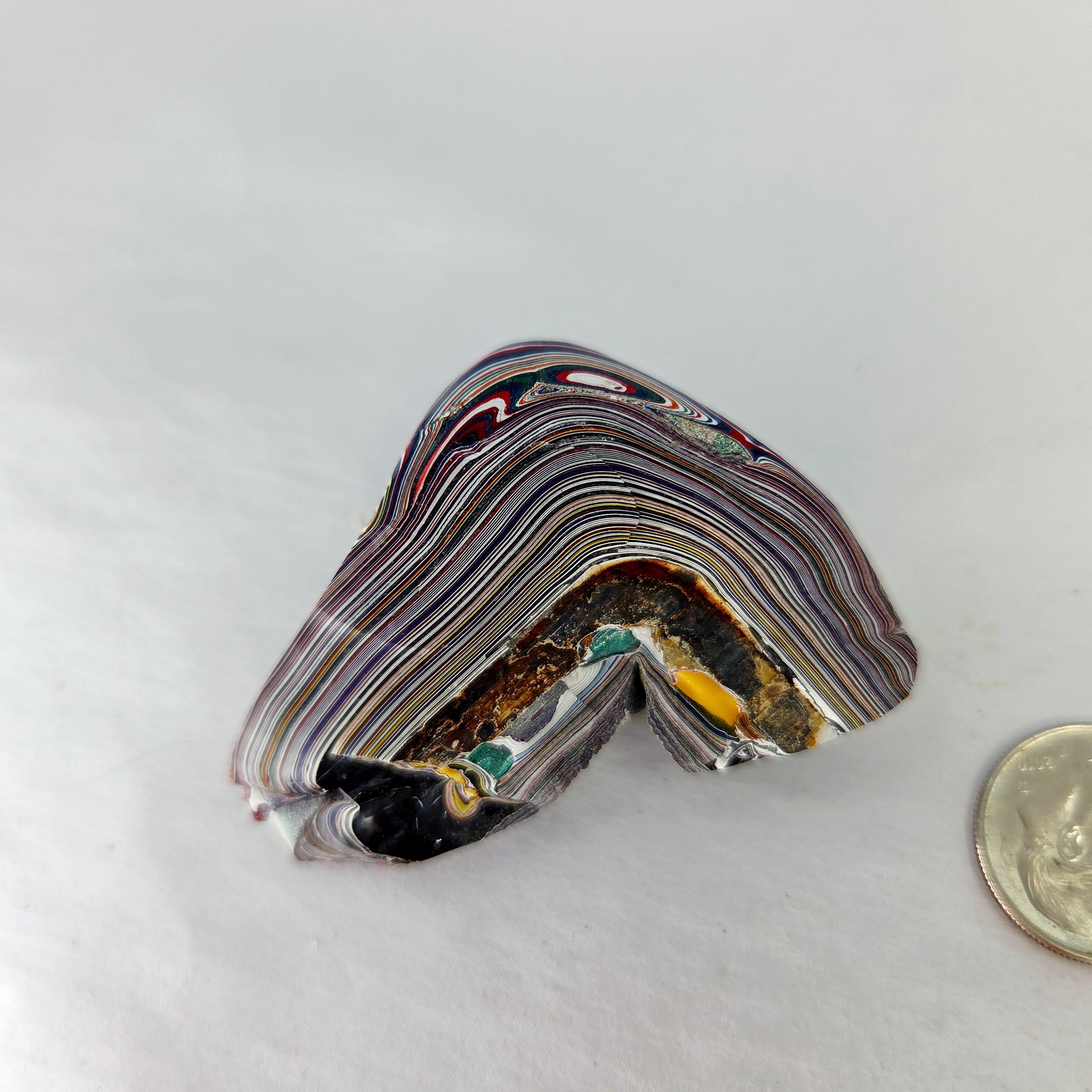 Kenworth Fordite Detroit Agate Bulls Eyes, view 5